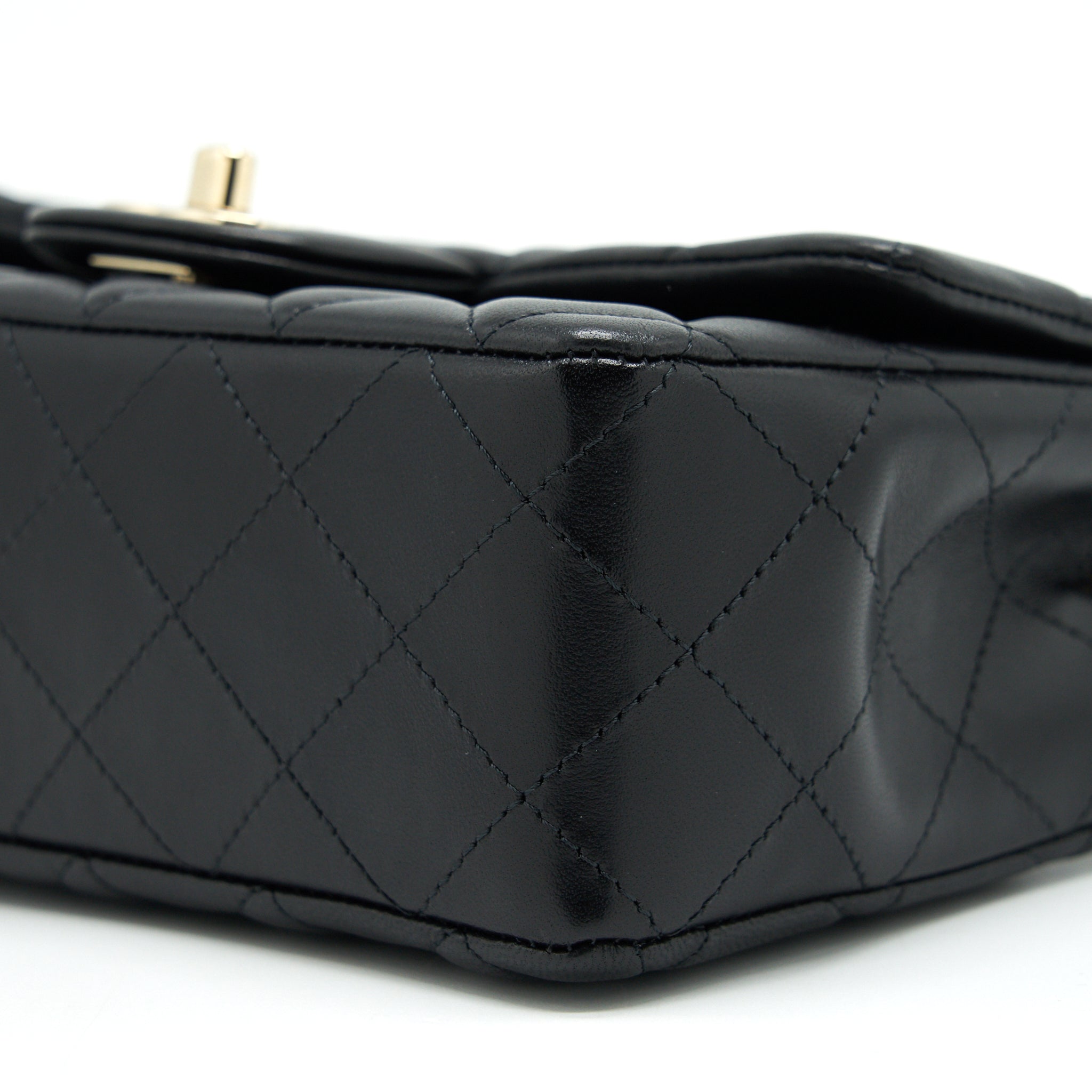 CHANEL MINI RECTANGULAR FLAP BAG LAMBSKIN LGHW(MICROCHIP)