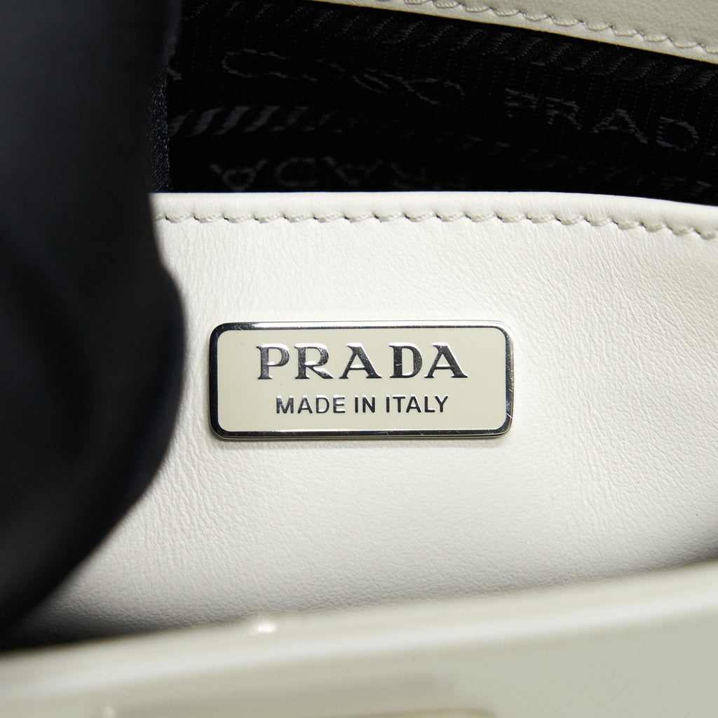 PRADA CLEO BAG IN WHITE SHW