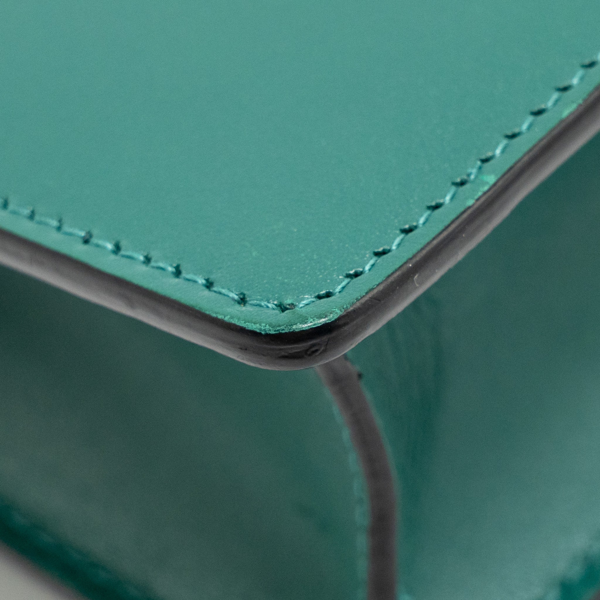 BVLGARI SERPENTI FOREVER WALLET ON CHAIN CALFSKIN GREEN LGHW
