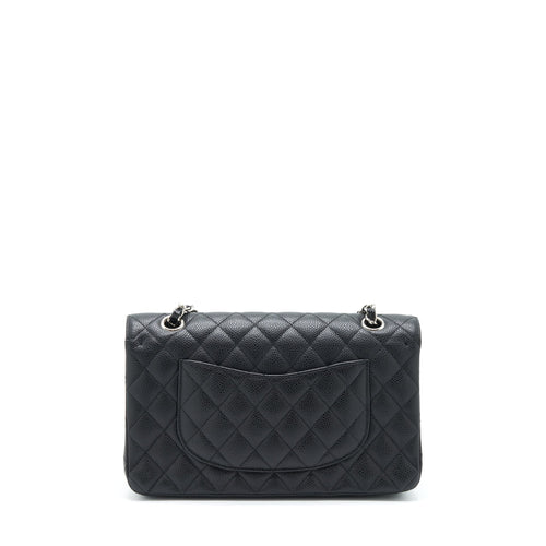 CHANEL MEDIUM CLASSIC FLAP BAG CAVIAR BLACK SHW