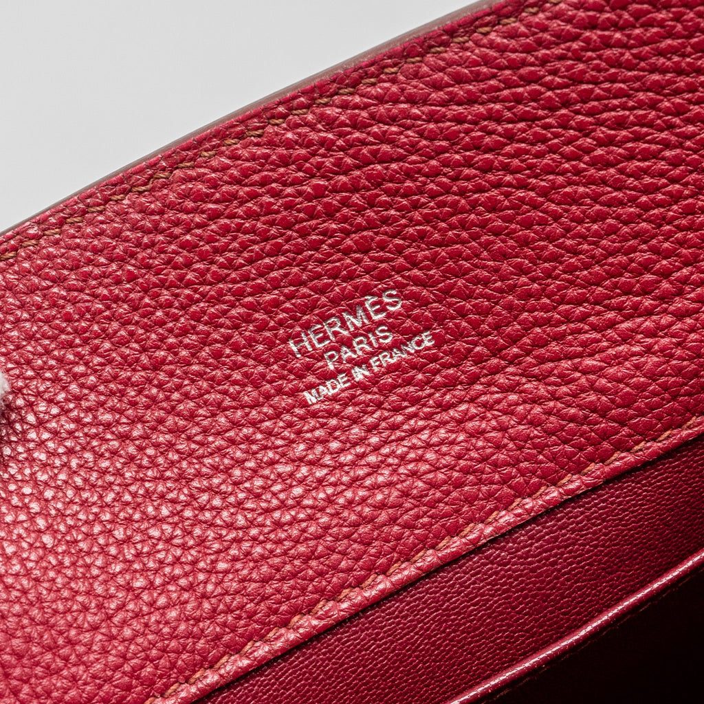 HERMES SO KELLY 26 CLEMENCE ROUGE GRENAT SHW