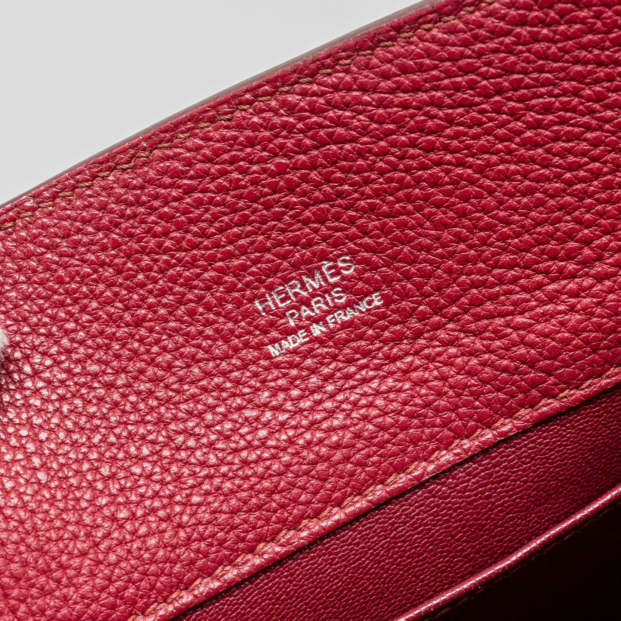 HERMES SO KELLY 26 CLEMENCE ROUGE GRENAT SHW