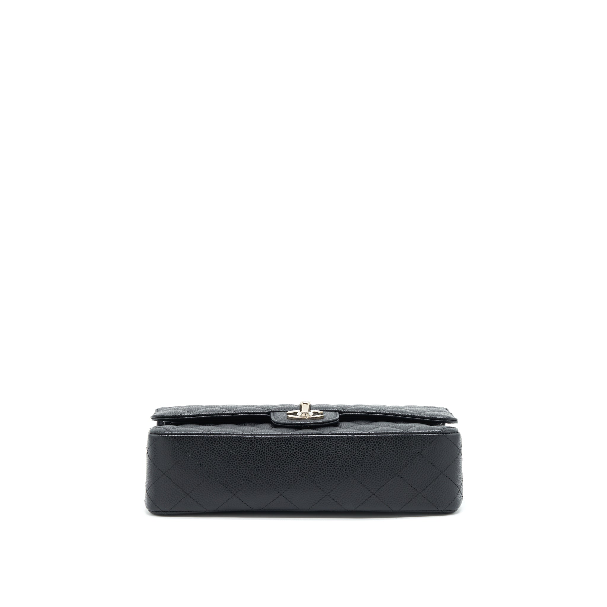 CHANEL MEDIUM CLASSIC FLAP BAG CAVIAR BLACK SHW