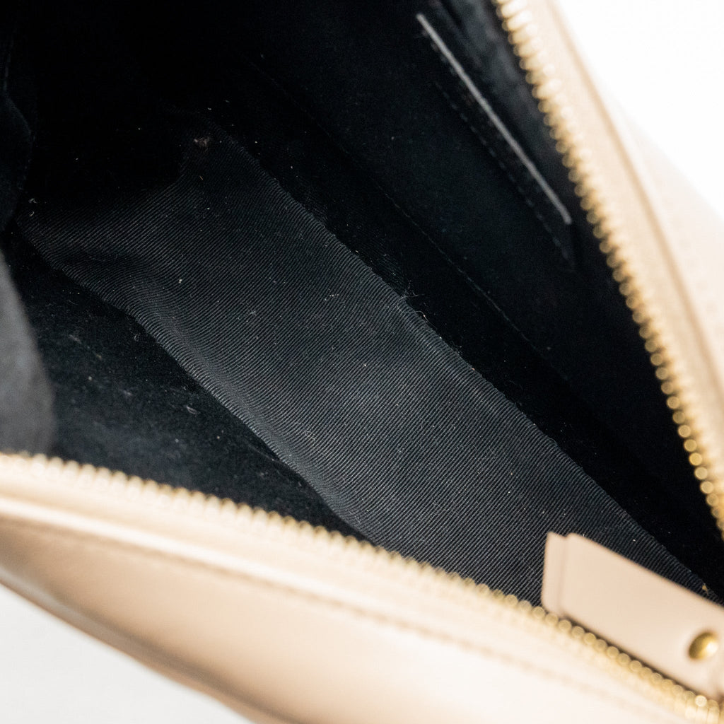 SAINT LAURENT/YSL LOU CAMERA BAG CALFSKIN BEIGE GHW