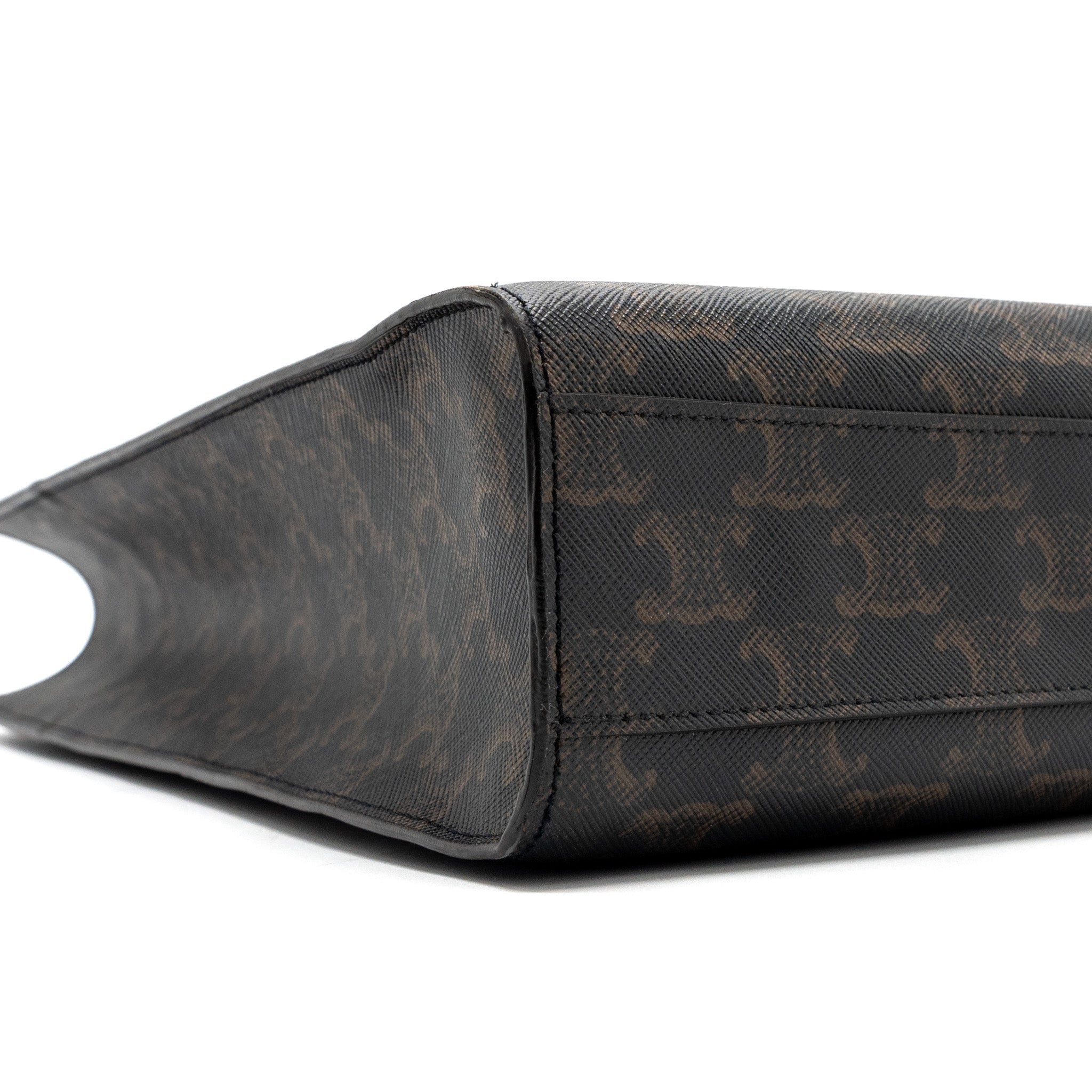 CELINE VERTICAL CABAS TRIOMPHE CANVAS/ LEATHER GHW