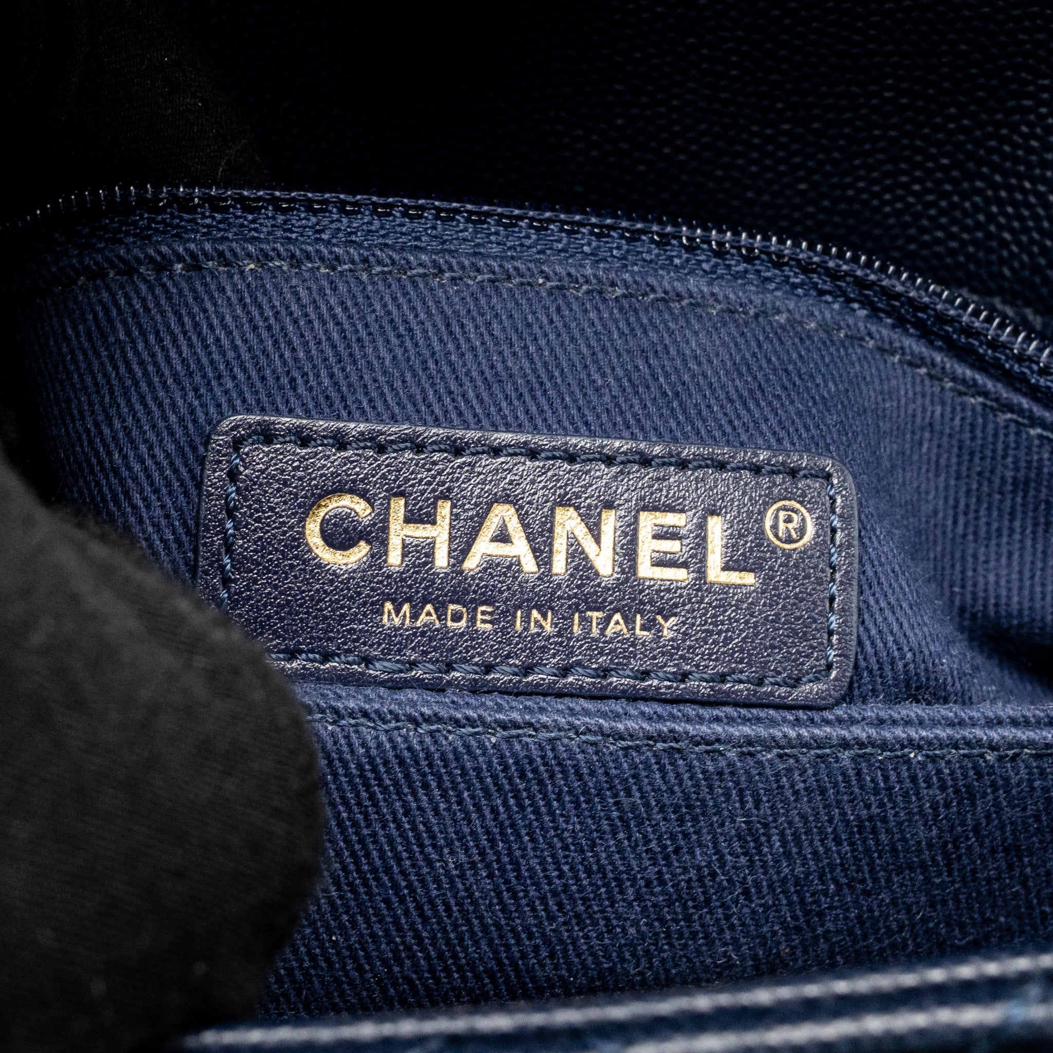 CHANEL SMALL COCO HANDLE CAVIAR NAVY GHW