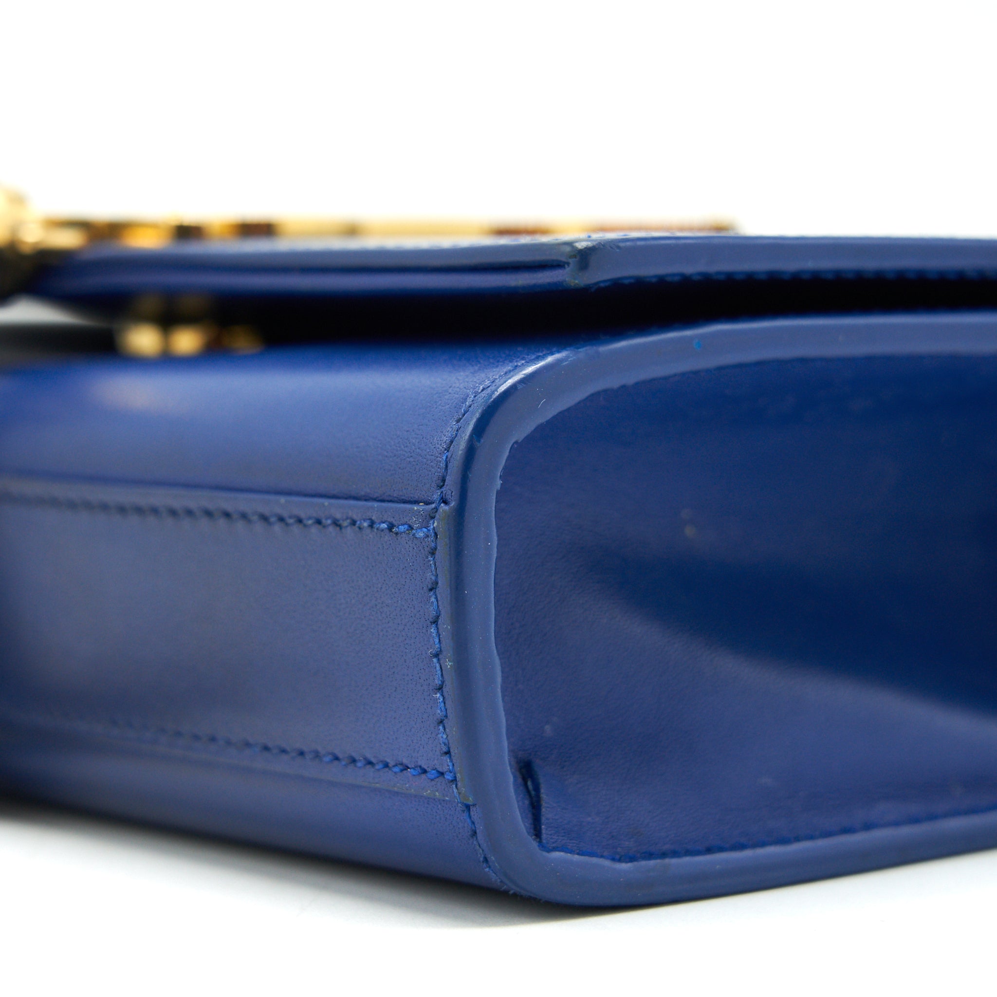 SAINT LAURENT/YSL MINI KATE BAG TASSEL ELECTRIC BLUE GHW