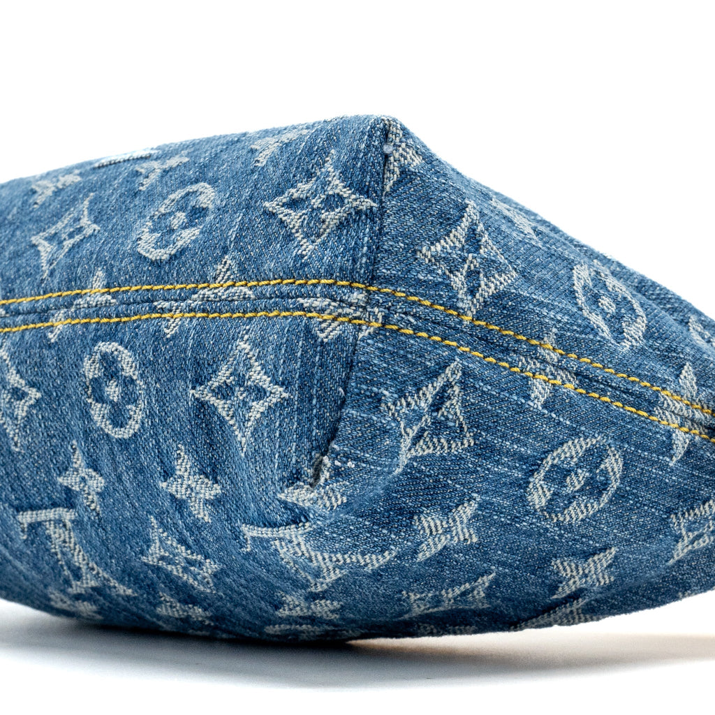 LOUIS VUITTON HILLS POCHETTE MONOGRAM DENIM BLUE GHW