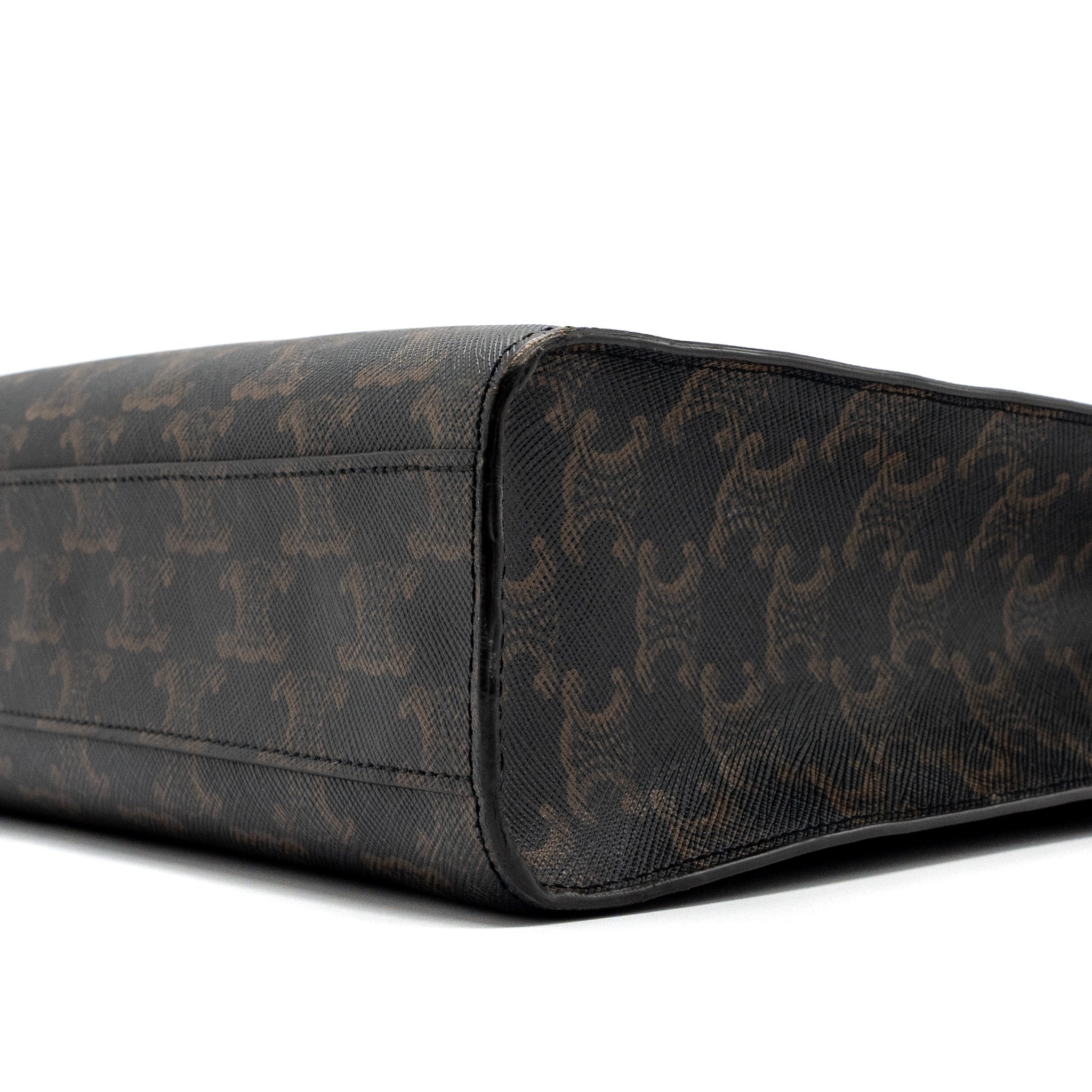 CELINE VERTICAL CABAS TRIOMPHE CANVAS/ LEATHER GHW