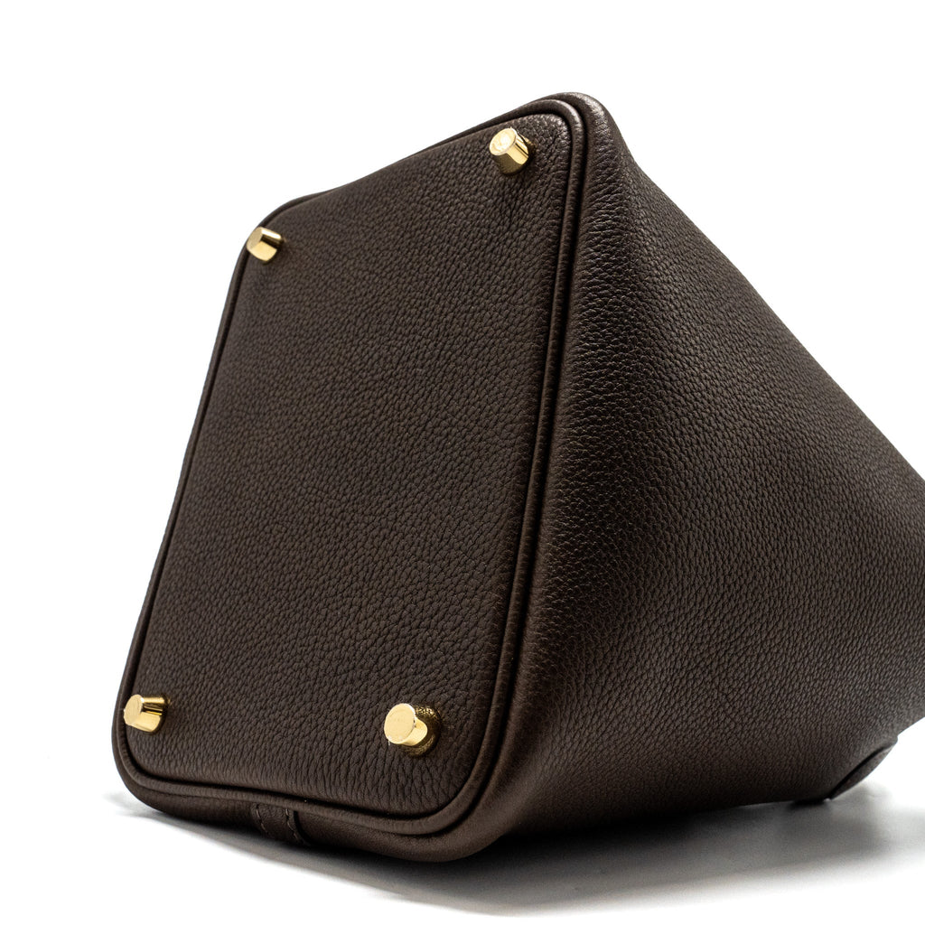 HERMES PICOTIN 18 LOCK BAG BARENIA FAUBOURG EBENE GHW