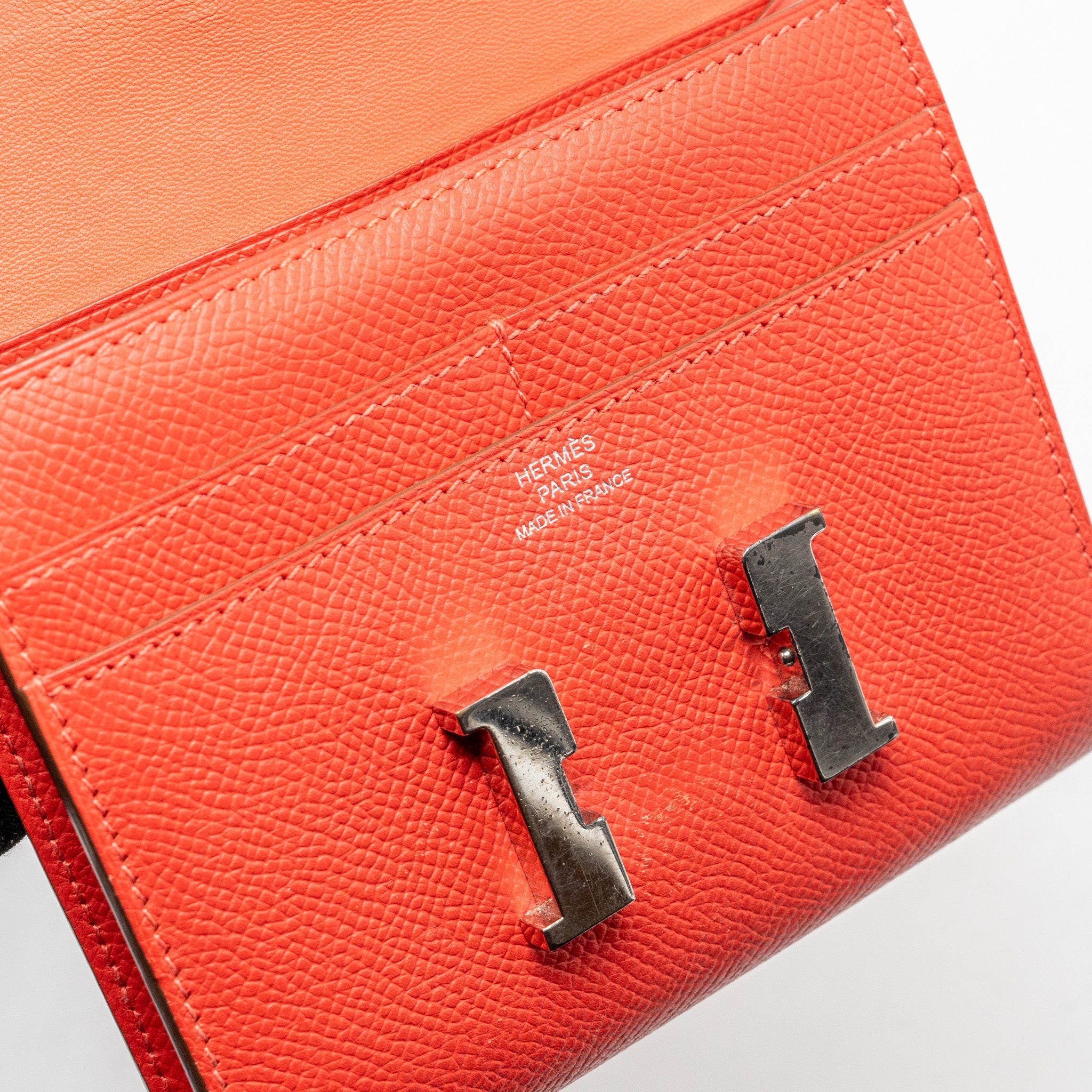 HERMES CONSTANCE WALLET EPSOM RED
