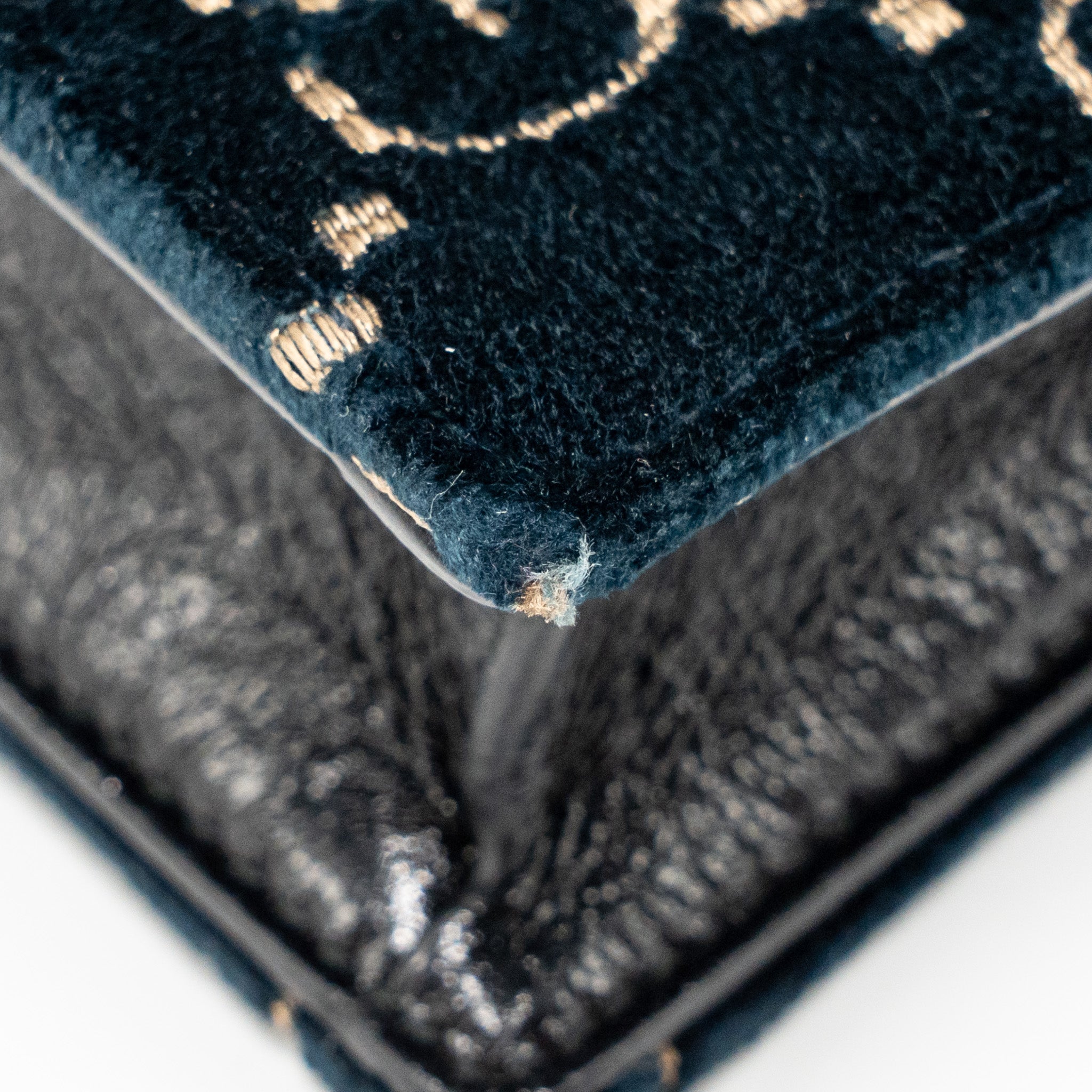 GUCCI DIONYSUS SUPER MINI BAG VELVET DARK BLUE SHW