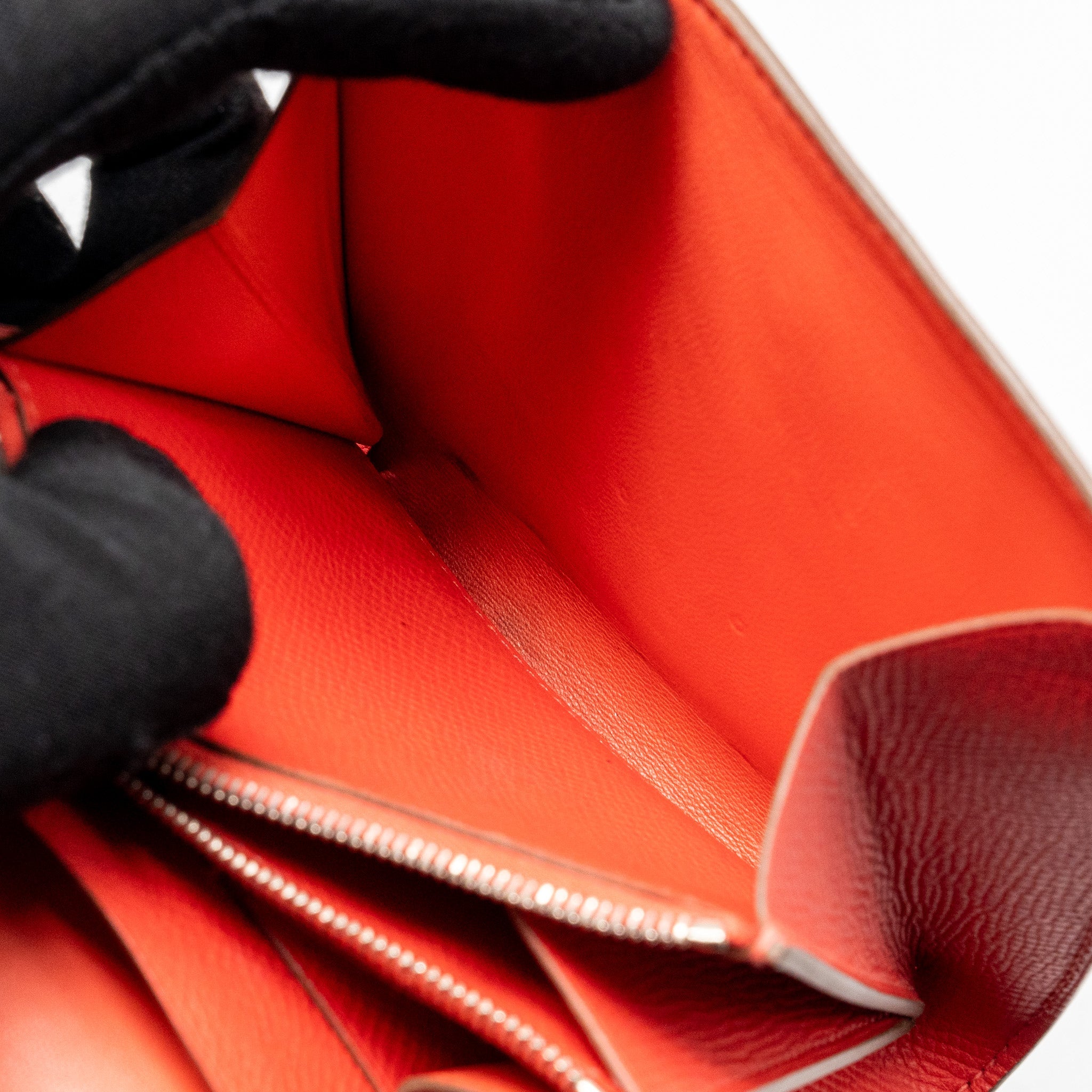 HERMES CONSTANCE WALLET EPSOM RED
