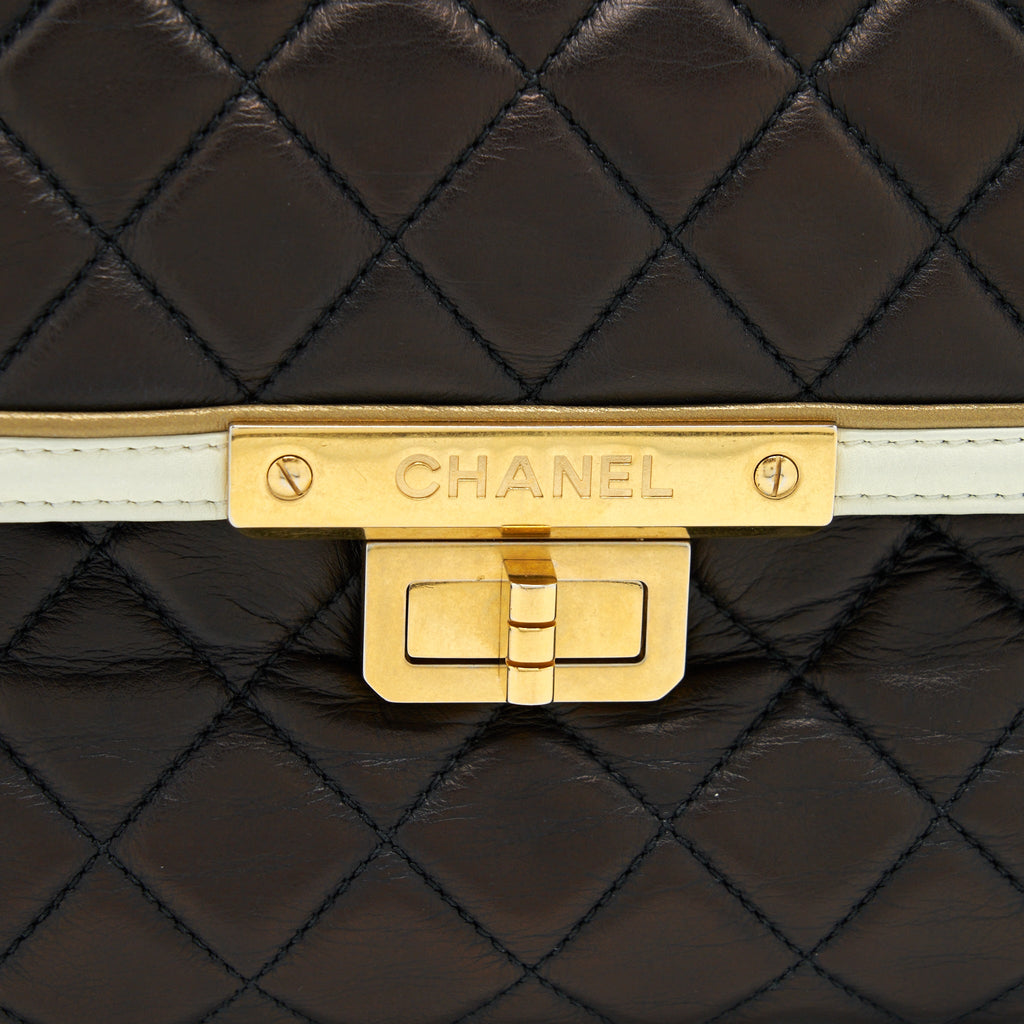 CHANEL VINTAGE SINGLE FLAP BAG LAMBSKIN DARK BROWN GHW