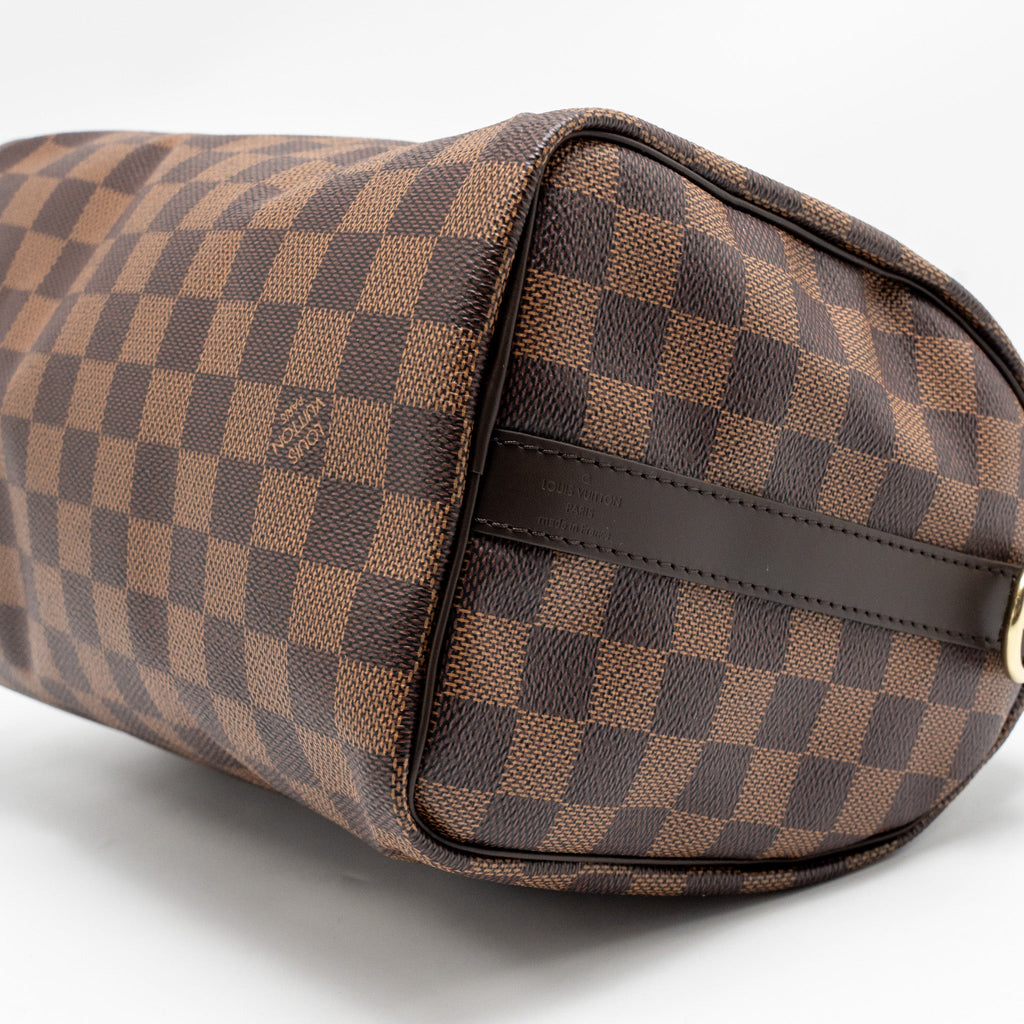 LOUIS VUITTON SPEEDY BANDOULIERE 25 DAMIER EBENE CANVAS GHW