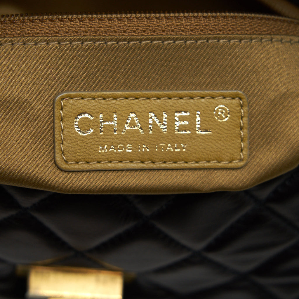 CHANEL VINTAGE SINGLE FLAP BAG LAMBSKIN DARK BROWN GHW