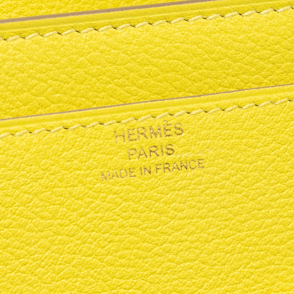 HERMES CONSTANCE TO GO EVERCOLOR 9R LIME GHW