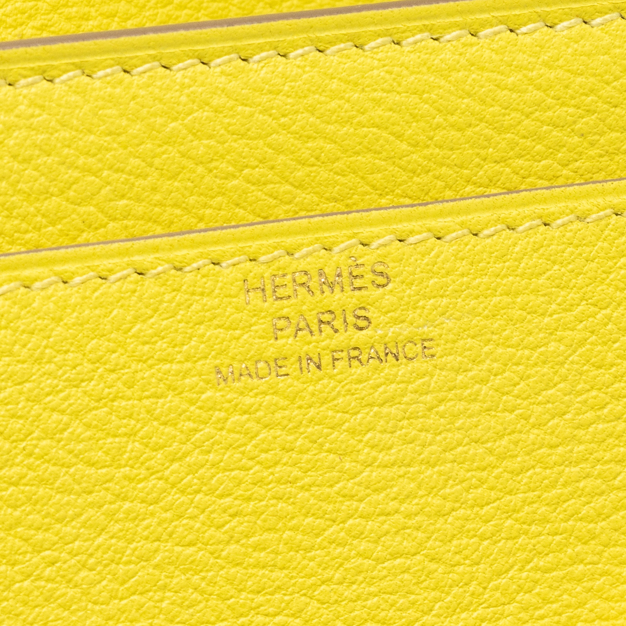HERMES CONSTANCE TO GO EVERCOLOR 9R LIME GHW