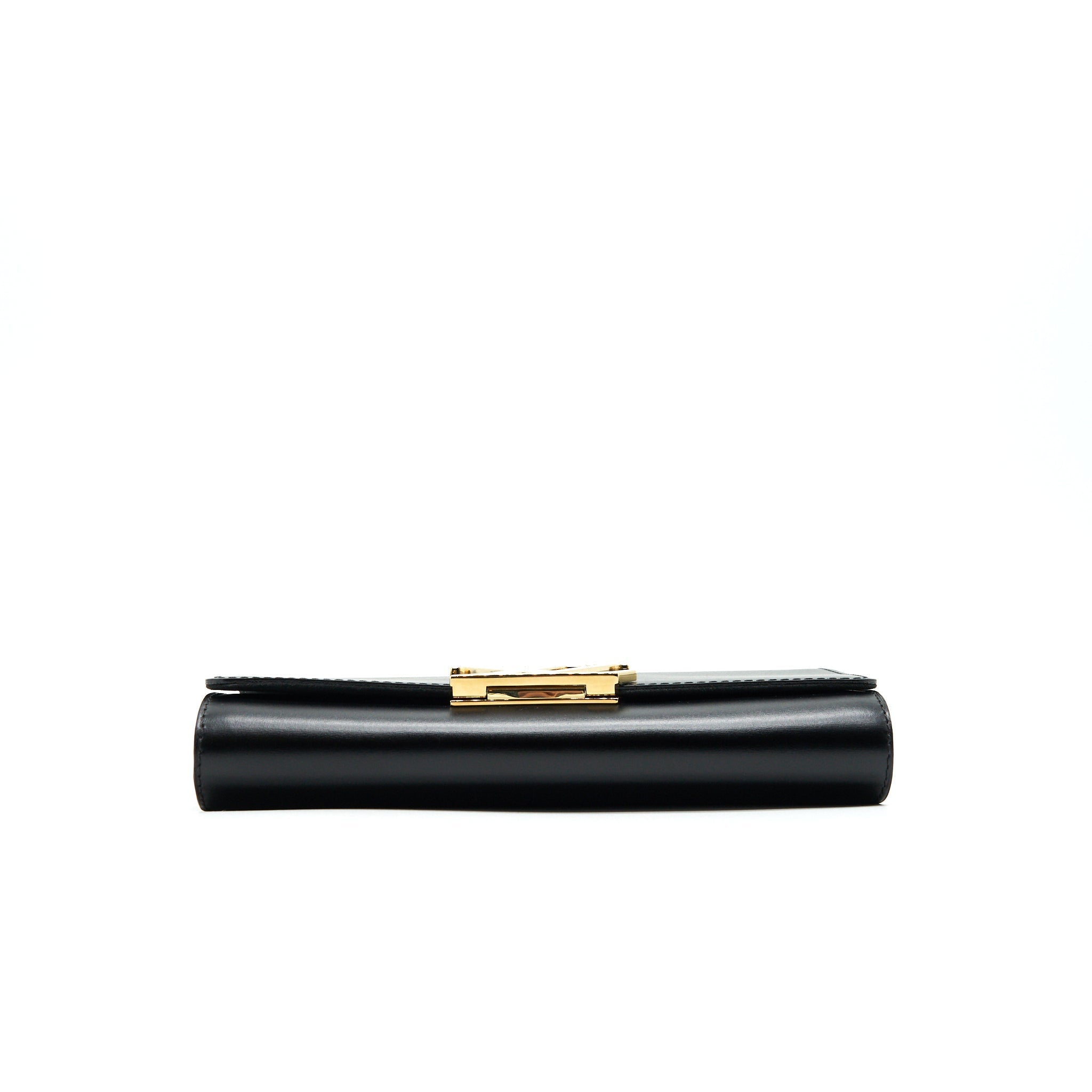 LOUIS VUITTON LOUISE LEATHER BAG IN NOIR