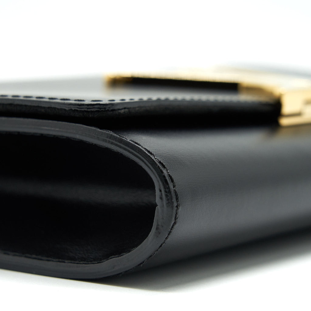 LOUIS VUITTON LOUISE LEATHER BAG IN NOIR