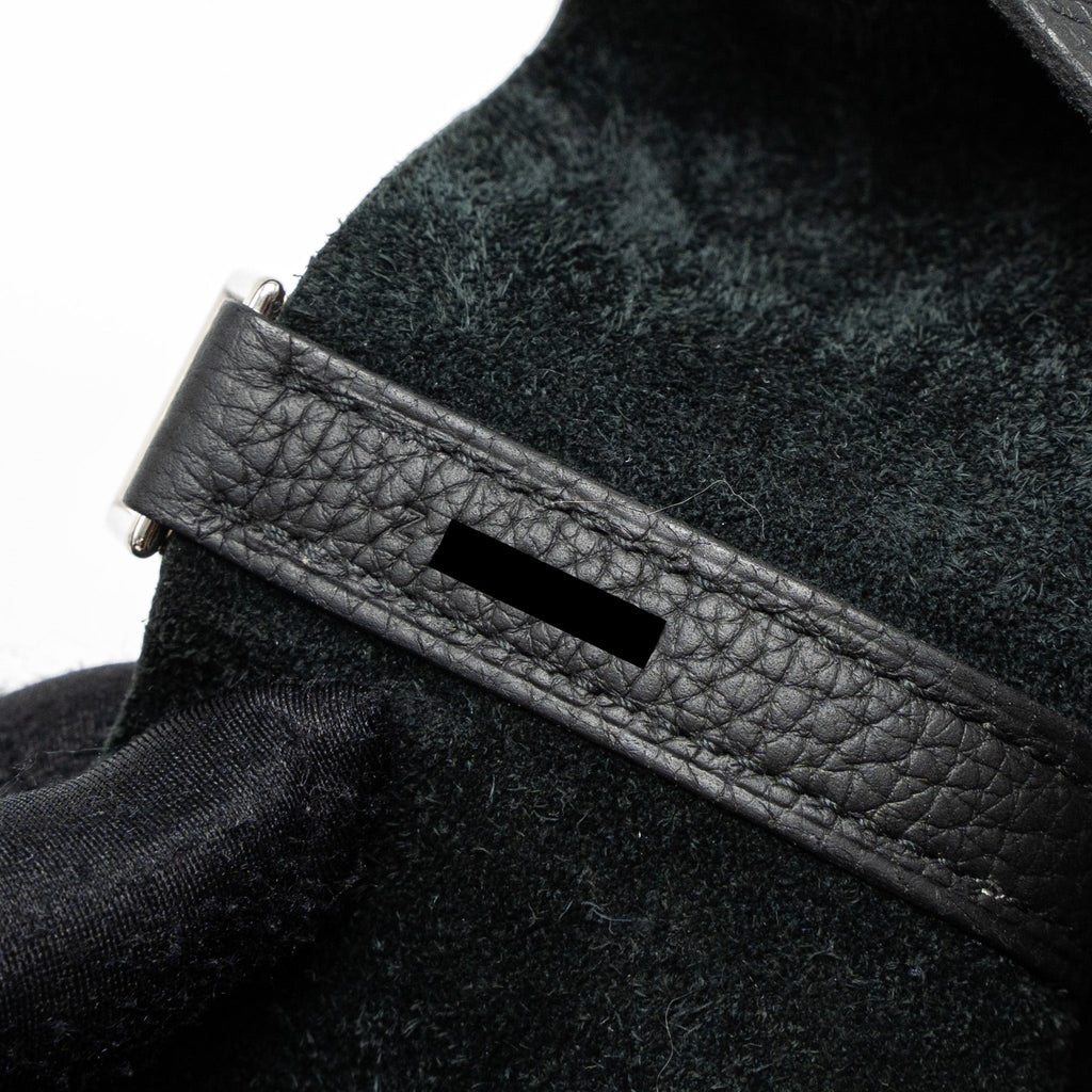 HERMES PICOTIN 18 TOUCH LOCK BAG CLEMENCE/ALLIGATOR MISSISSIPPIENSIS BLACK SHW