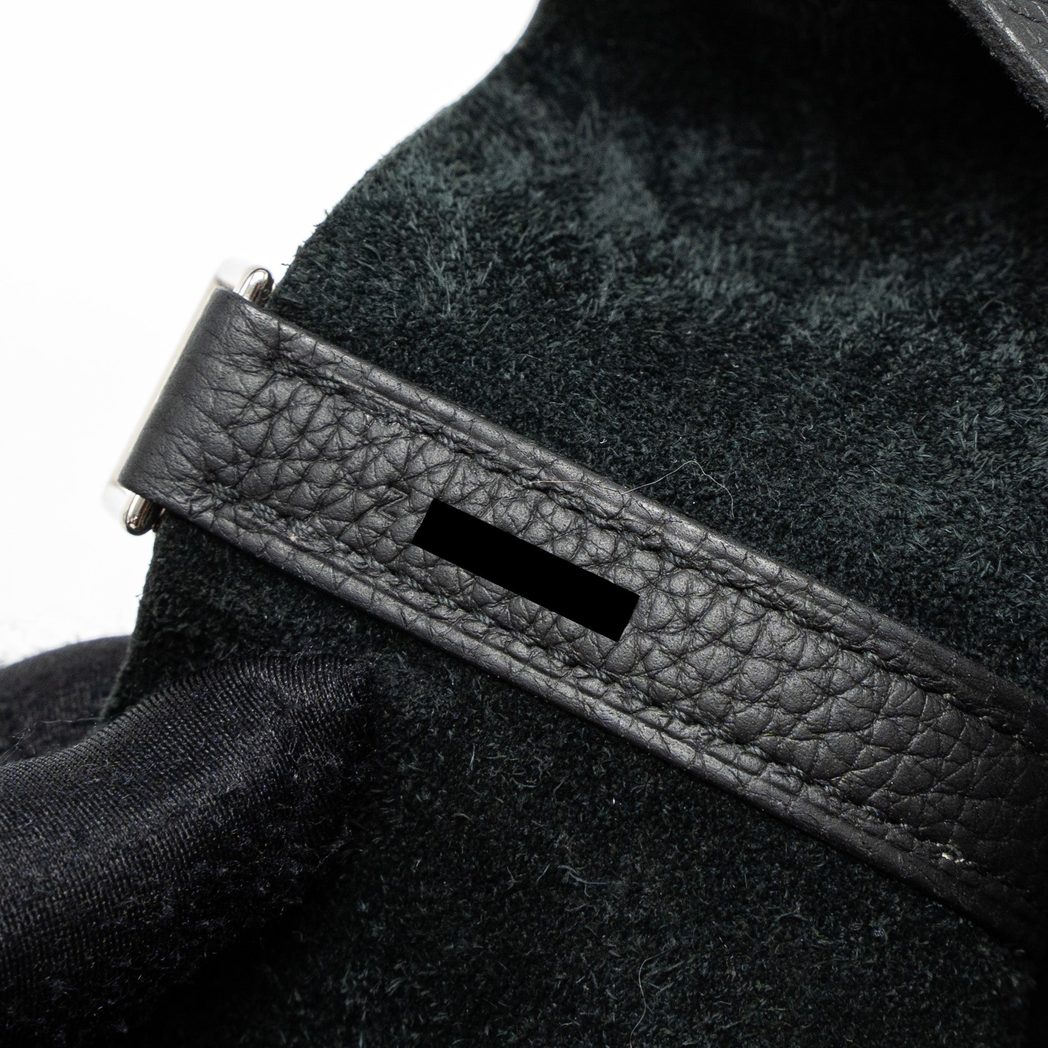 HERMES PICOTIN 18 TOUCH LOCK BAG CLEMENCE/ALLIGATOR MISSISSIPPIENSIS BLACK SHW