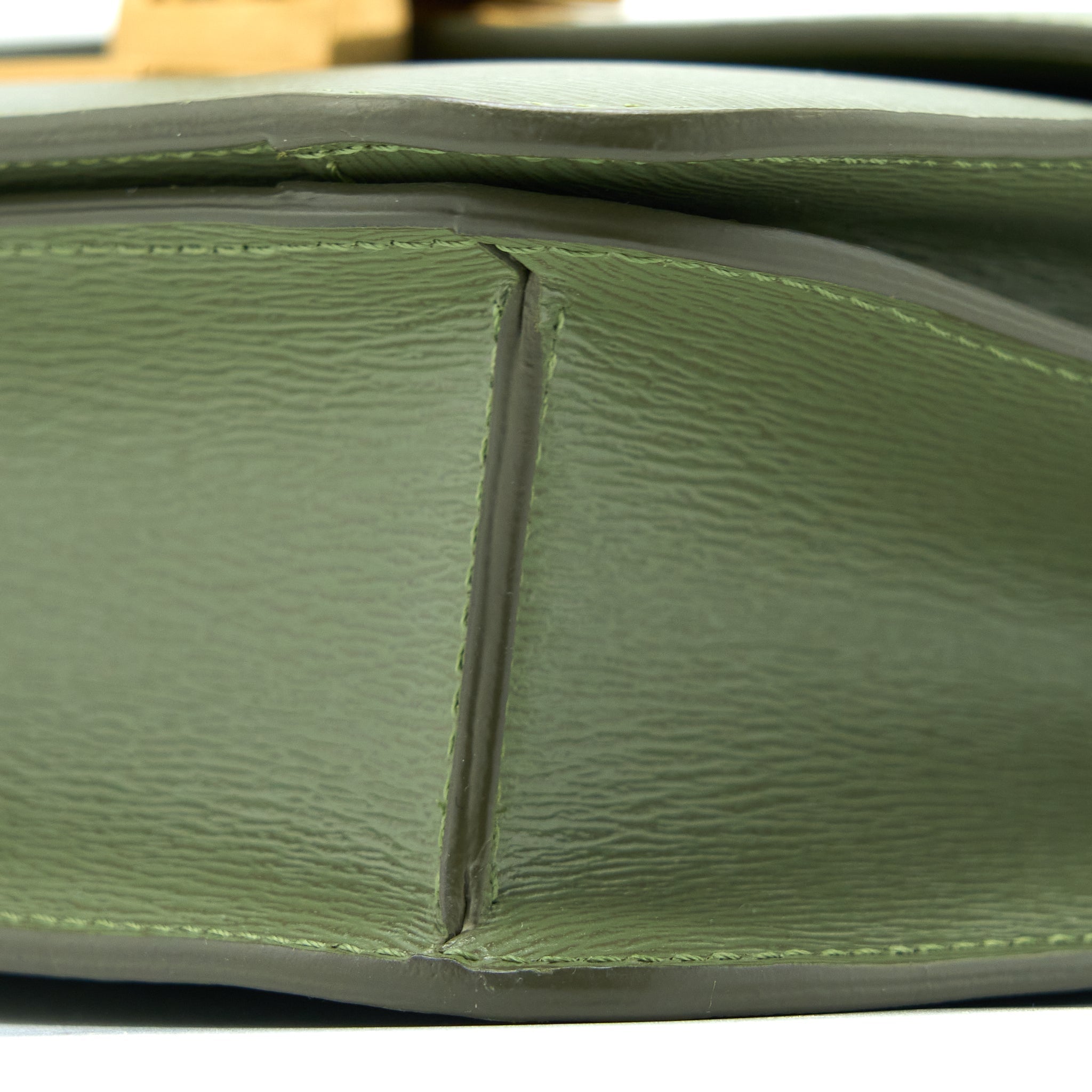 CELINE TEEN BOX CALFSKIN GREEN GHW