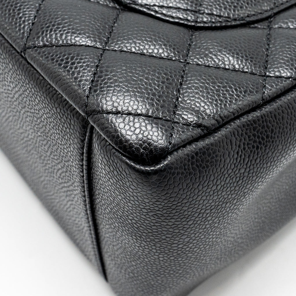 CHANEL GRAND SHOPPING TOTE CAVIAR BLACK SHW