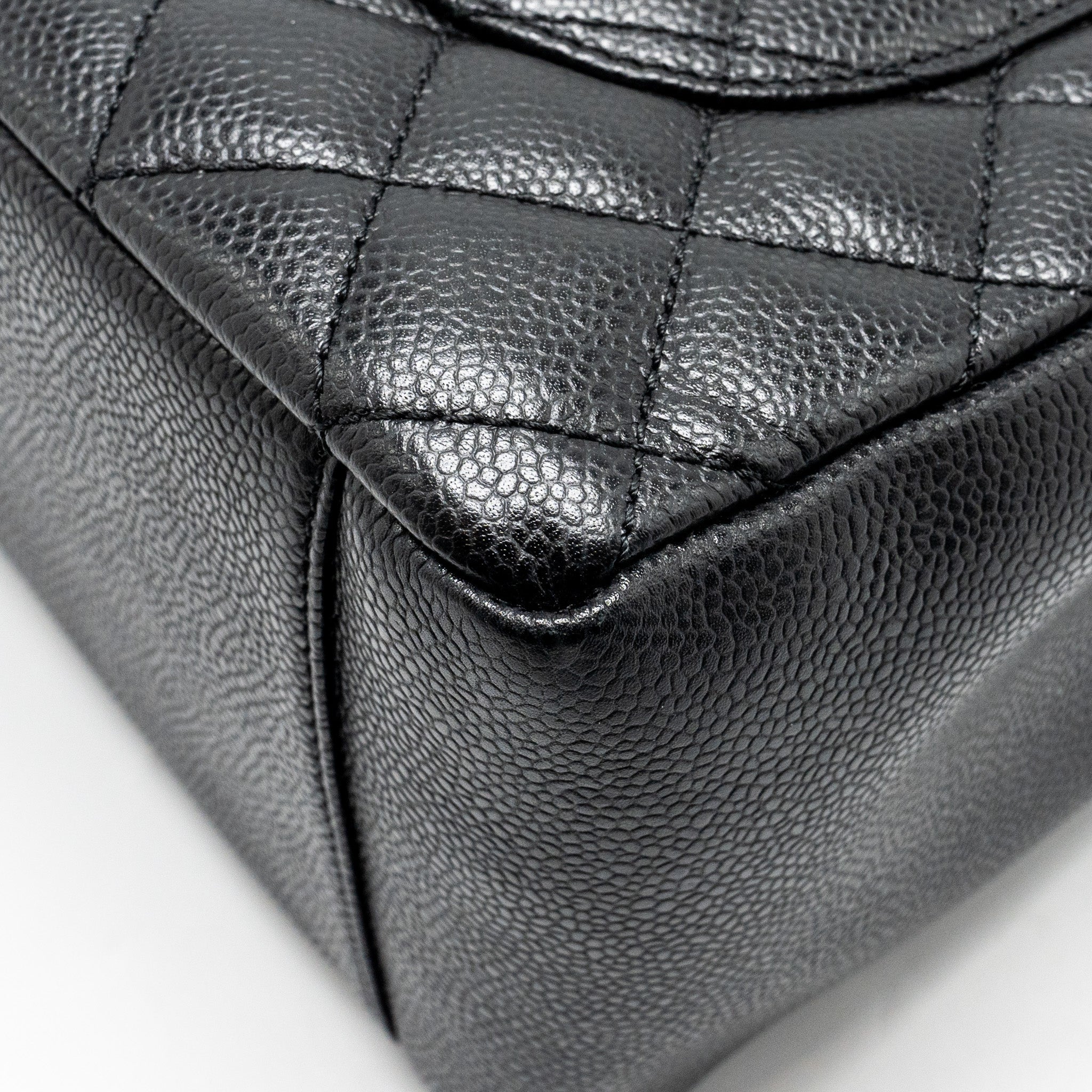 CHANEL GRAND SHOPPING TOTE CAVIAR BLACK SHW
