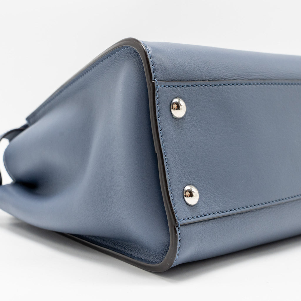 FENDI MEDIUM PEEKABOO CALFSKIN BLUE MULTICOLOUR HARDWARE