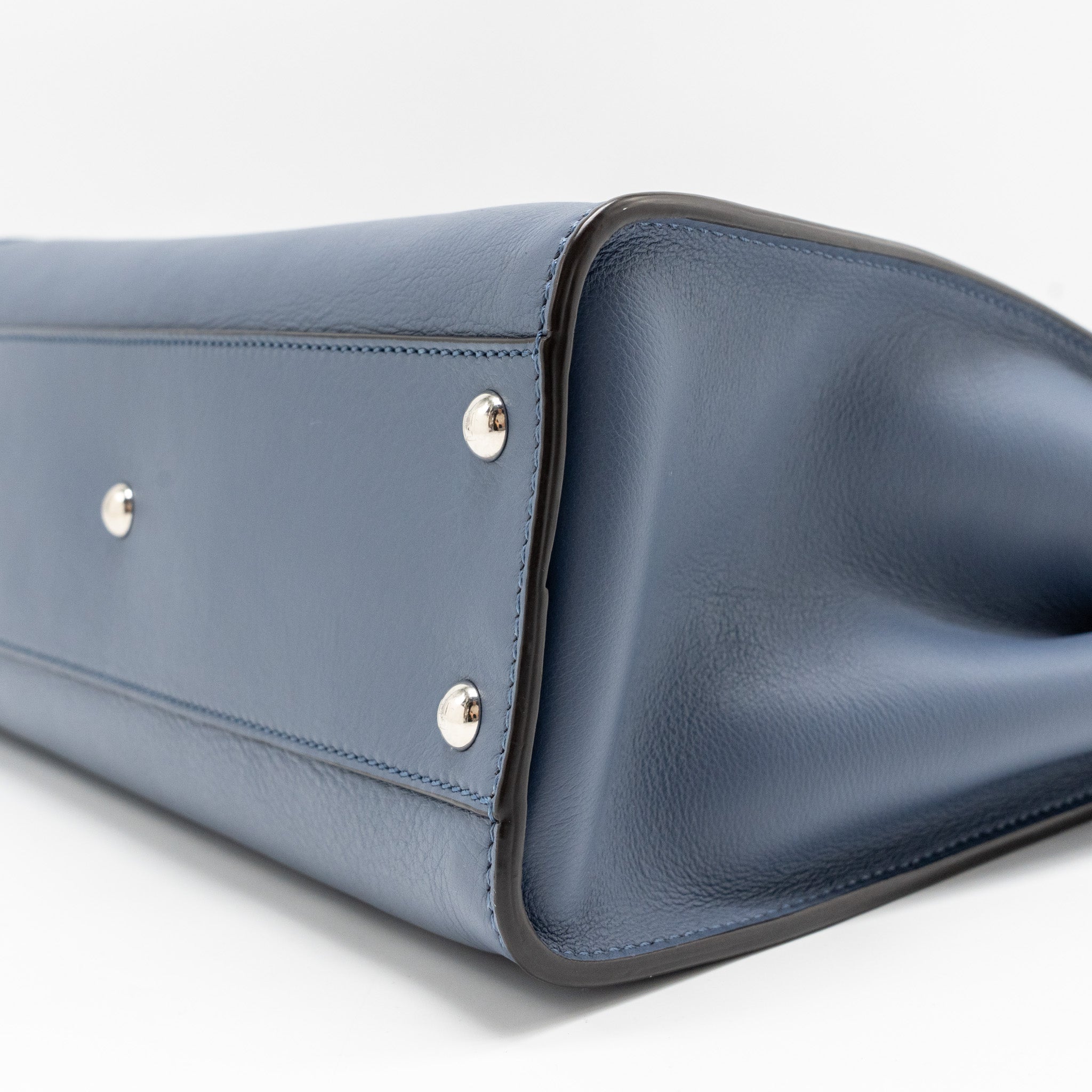 FENDI MEDIUM PEEKABOO CALFSKIN BLUE MULTICOLOUR HARDWARE
