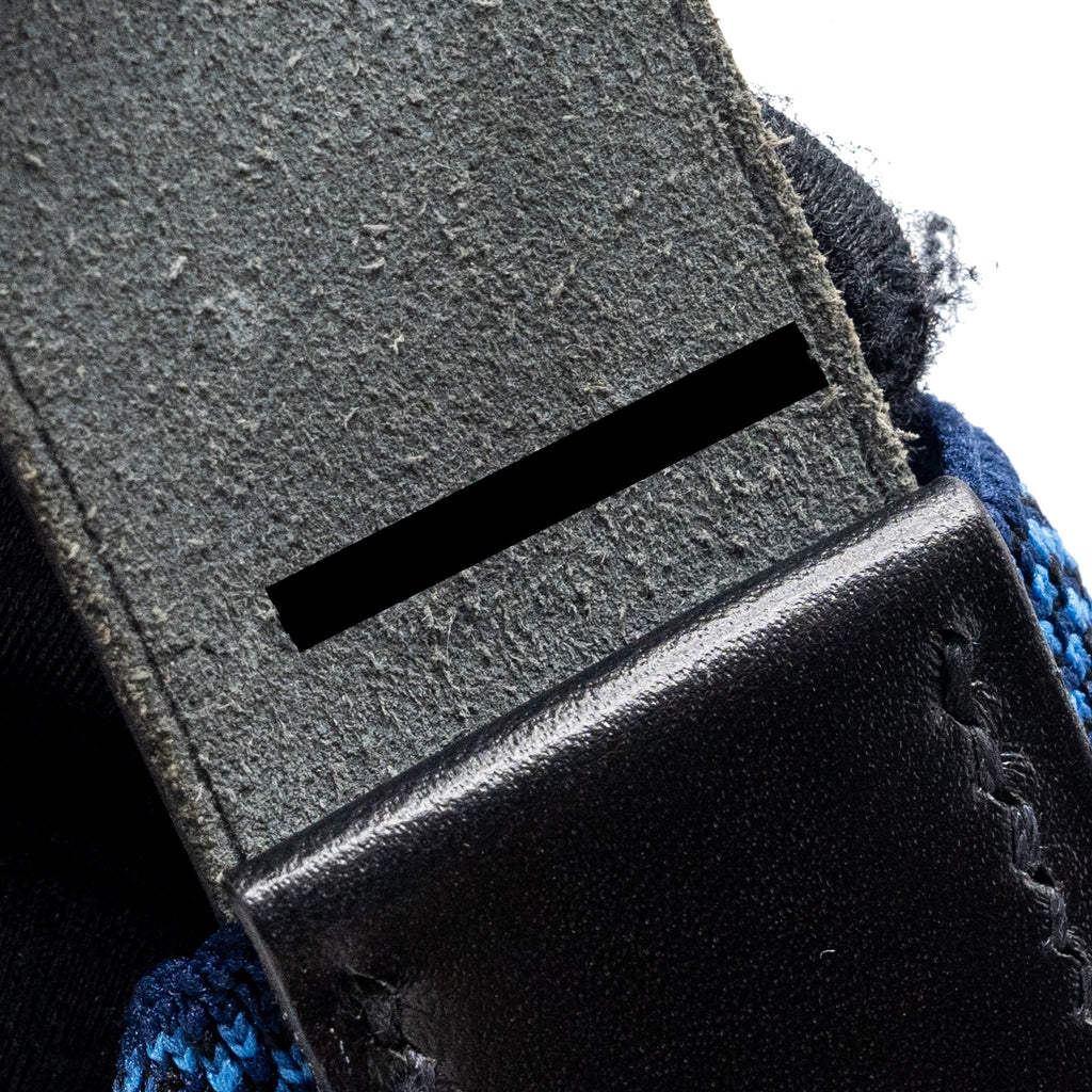 HERMES ETRIVIERE MM SHOULDER BAG FABRIC / HUNTER LEATHER BLUE / BLACK SHW