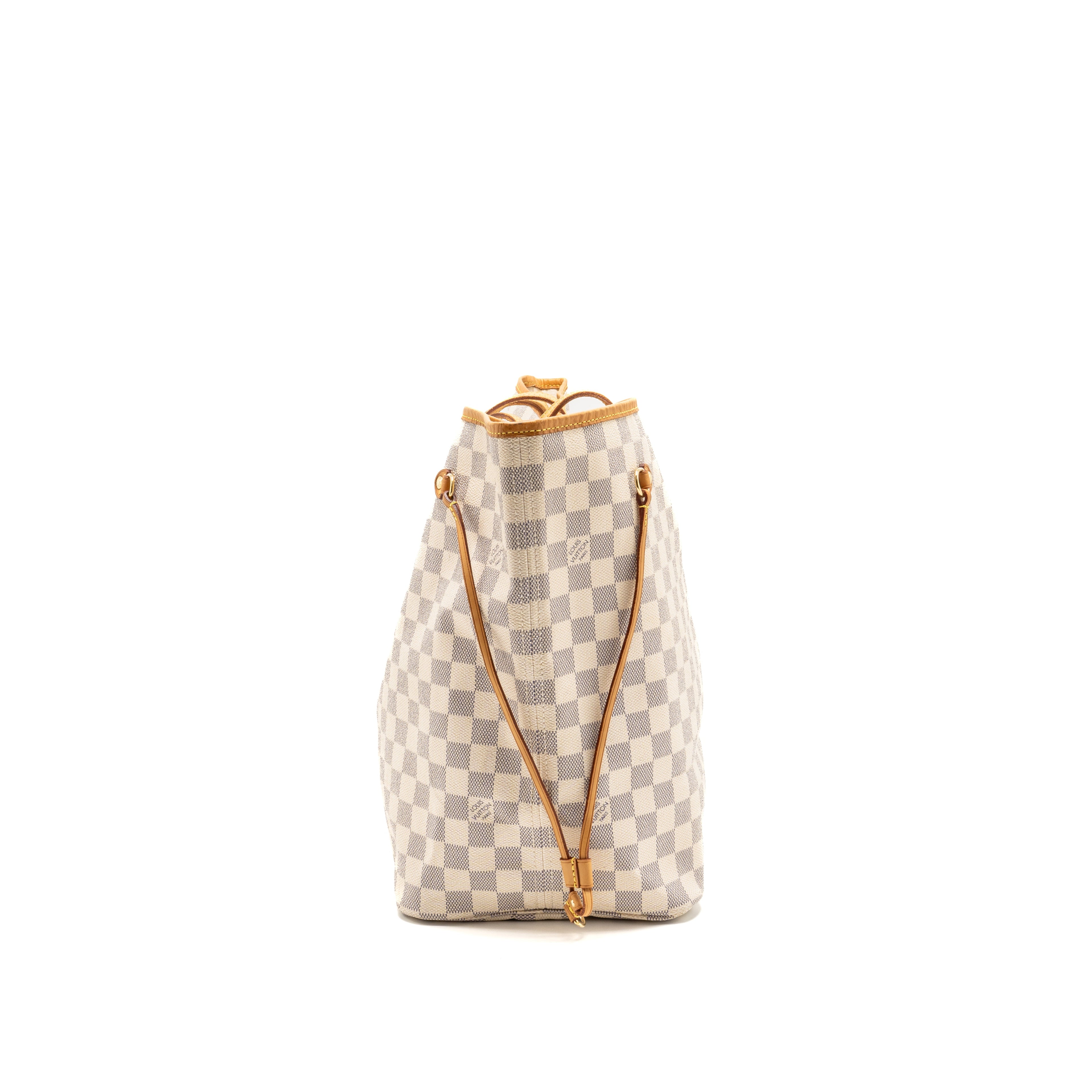 LOUIS VUITTON NEVERFULL GM DAMIER AZUR CANVAS GHW