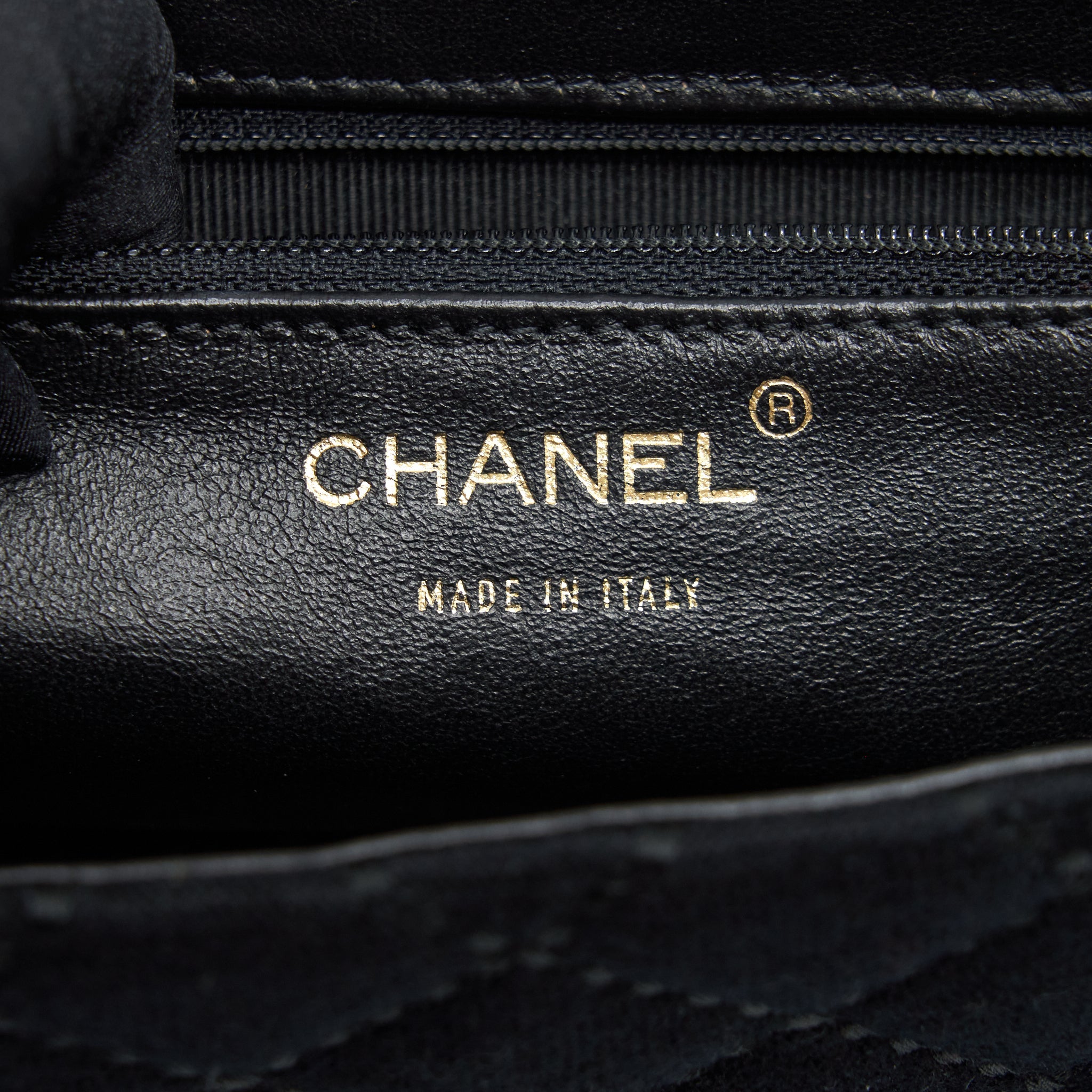 CHANEL VINTAGE SHOULDER BAG FABRIC BLACK GHW WITH AN EXTRA BAG CHARM