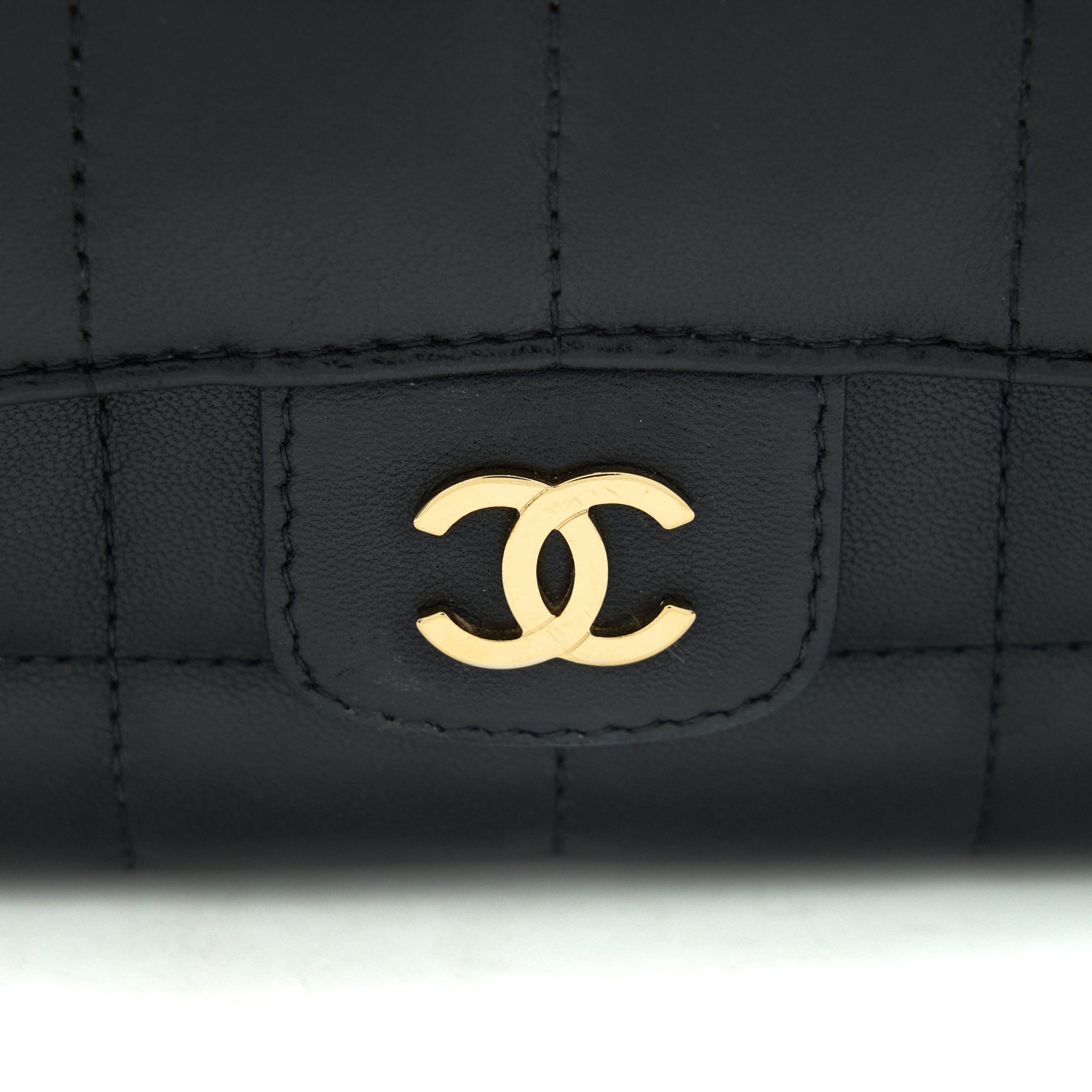 CHANEL CAMELLIA MINI FLAP SHOULDER BAG LAMBSKIN BLACK GHW