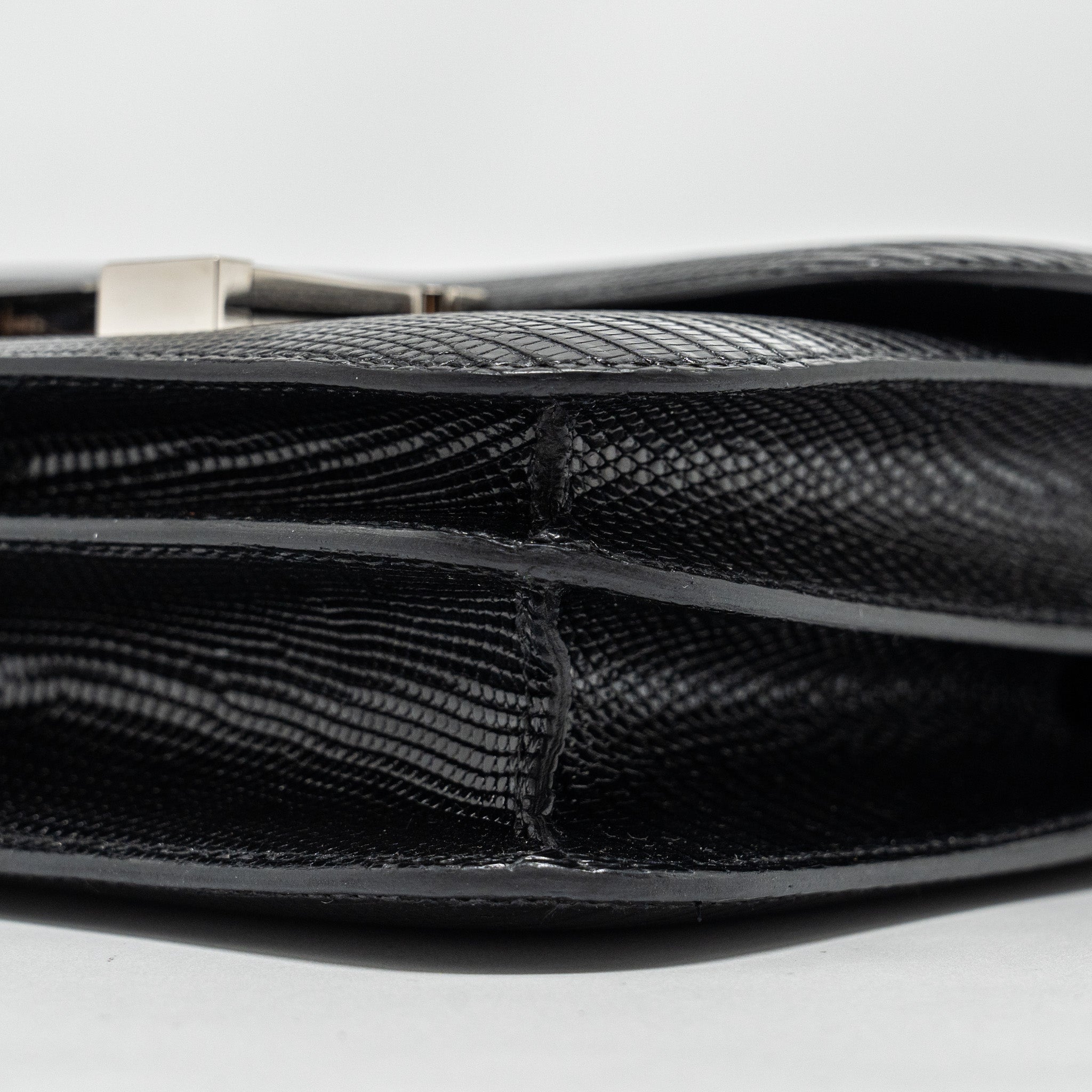 HERMES MINI CONSTANCE LIZARD VARANUS SALVATOR BLACK SHW
