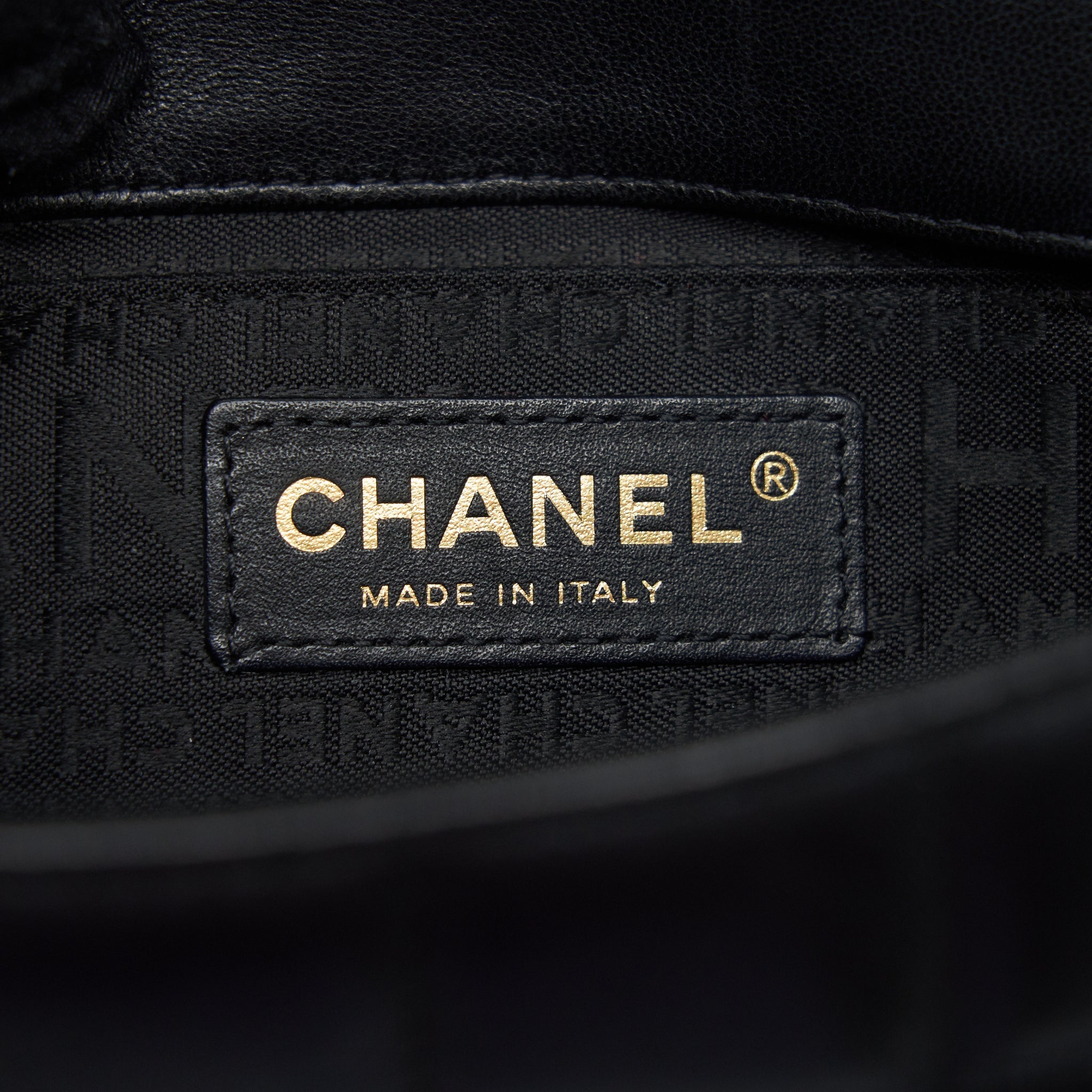 CHANEL CAMELLIA MINI FLAP SHOULDER BAG LAMBSKIN BLACK GHW