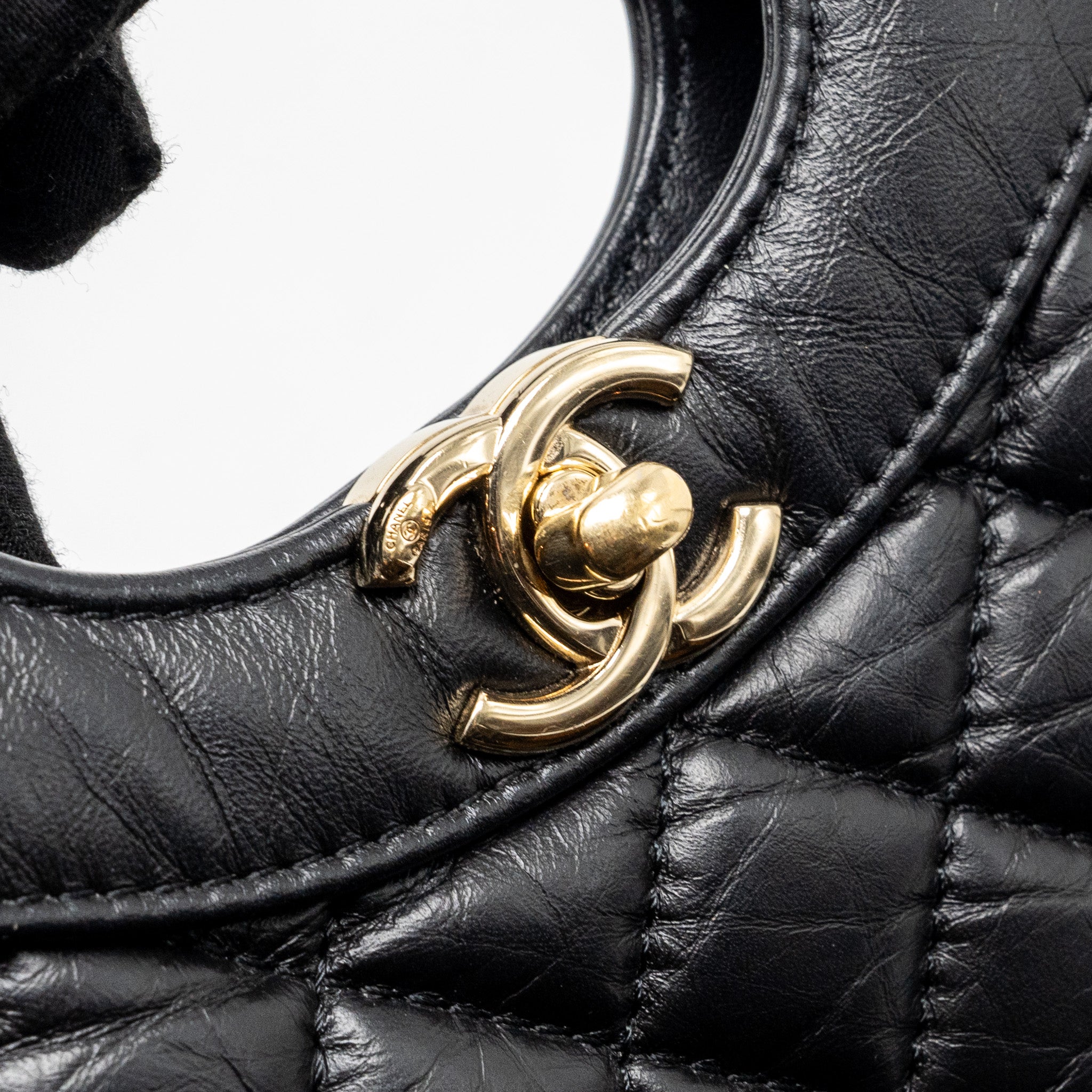 CHANEL MINI 31 BAG CALFSKIN BLACK LGHW (MICROCHIP)