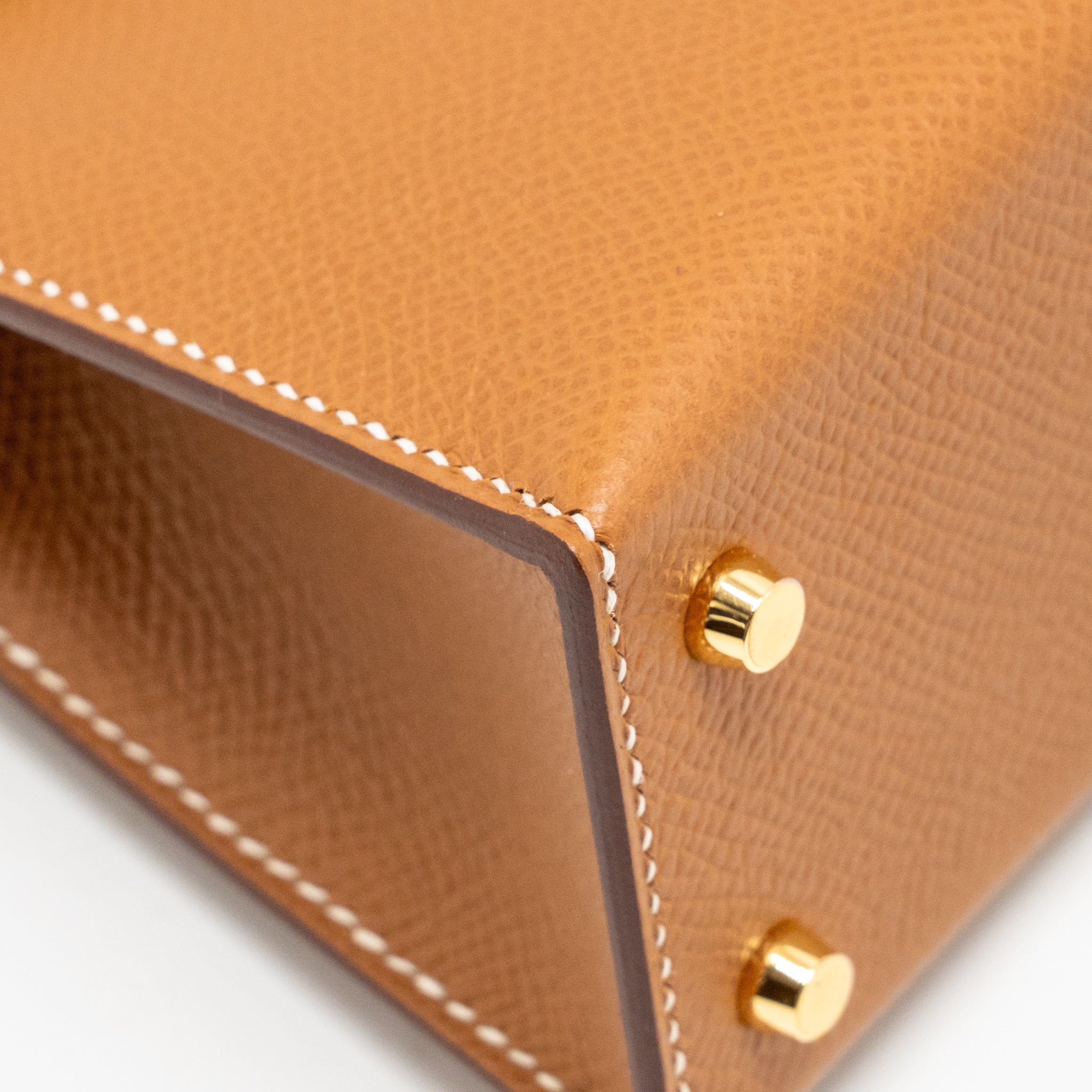 HERMES MINI KELLY II EPSOM GOLD GHW