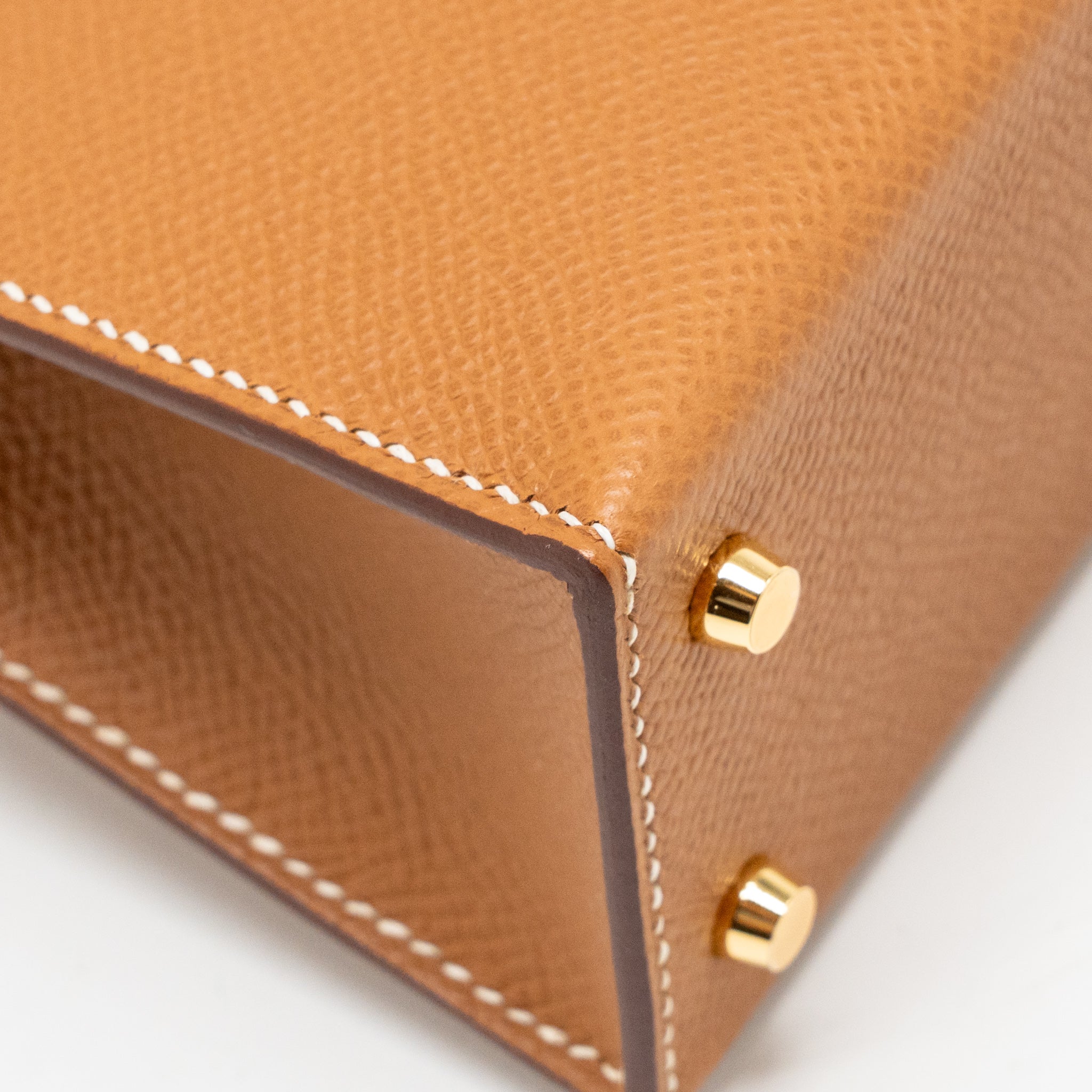 HERMES MINI KELLY II EPSOM GOLD GHW