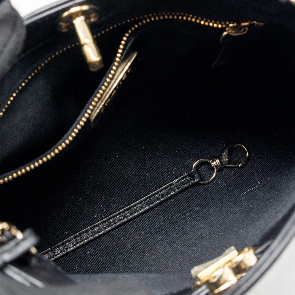 CHANEL MINI 31 BAG CALFSKIN BLACK LGHW (MICROCHIP)