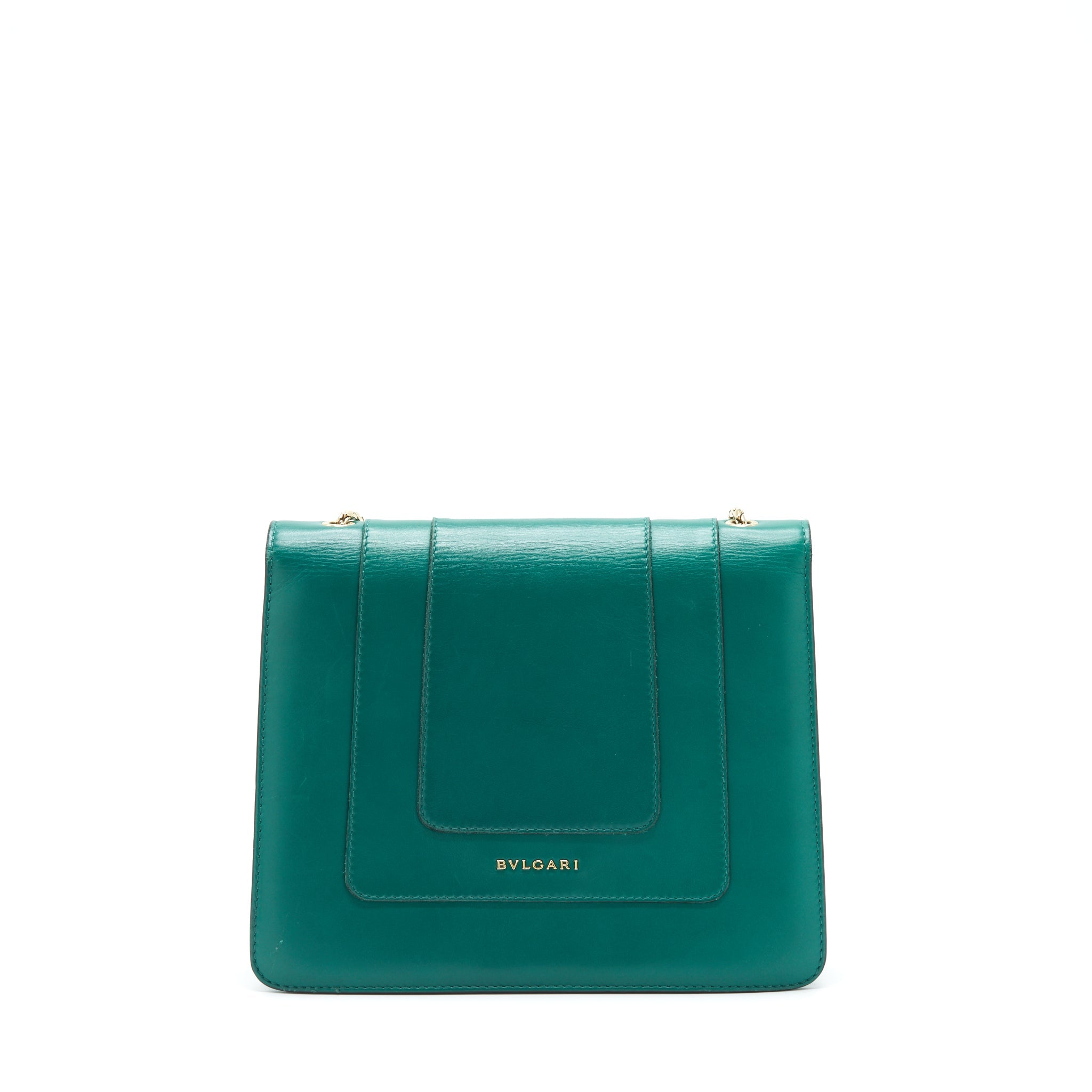 BVLGARI SERPENTI FOREVER CHAIN BAG GREEN