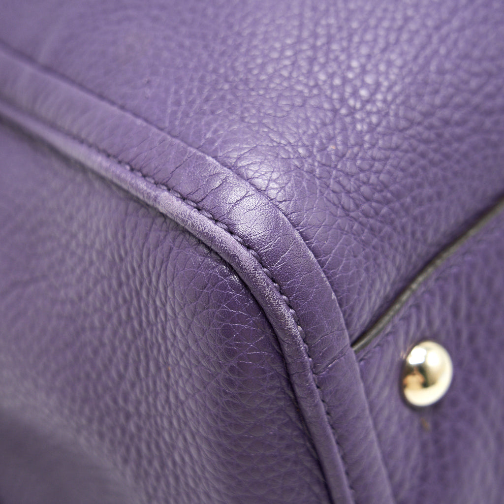 GUCCI PURPLE SHOULDER TOTE BAG