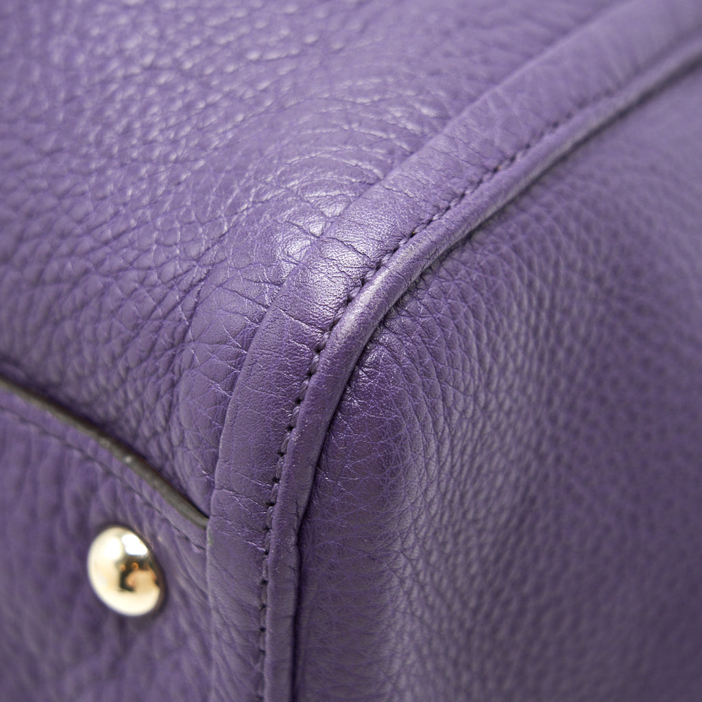 GUCCI PURPLE SHOULDER TOTE BAG