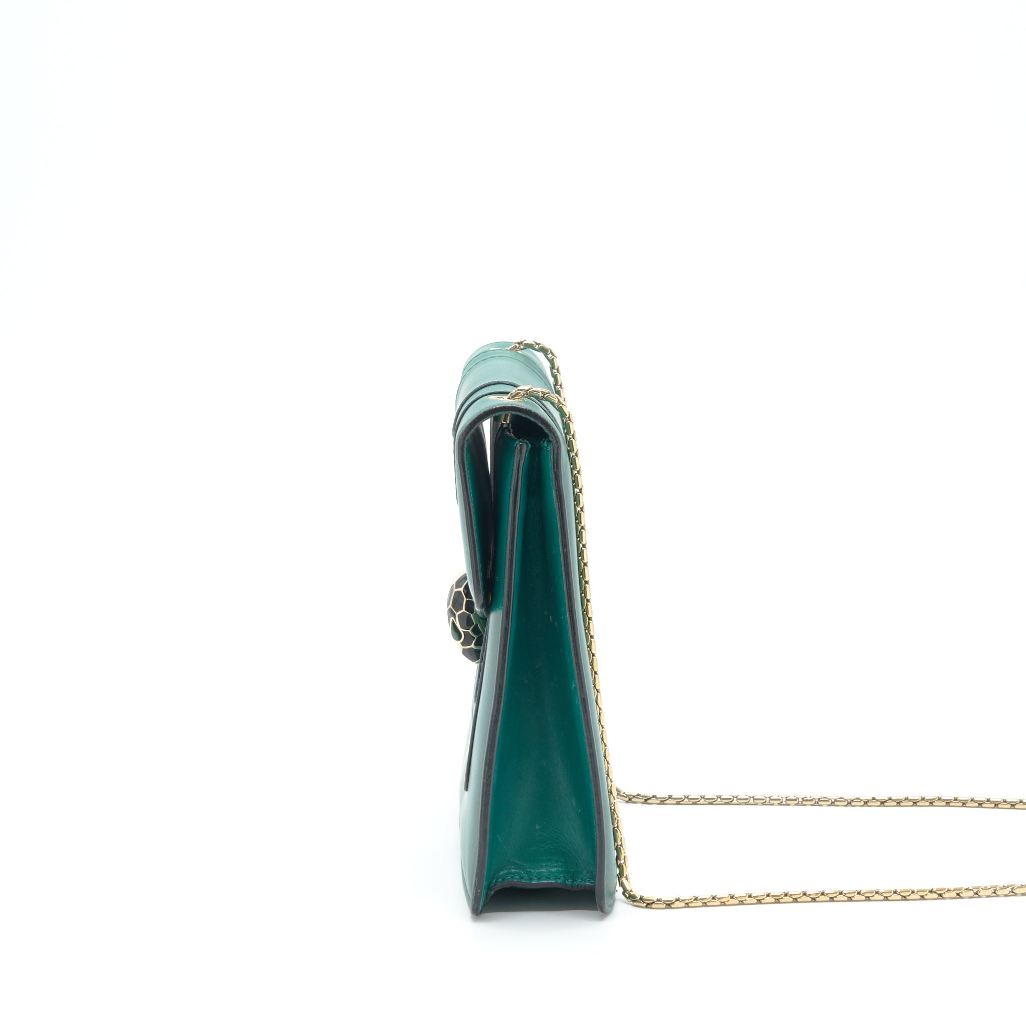 BVLGARI SERPENTI FOREVER CHAIN BAG GREEN