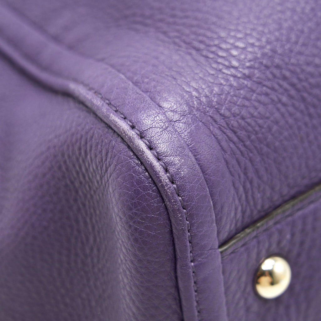 GUCCI PURPLE SHOULDER TOTE BAG