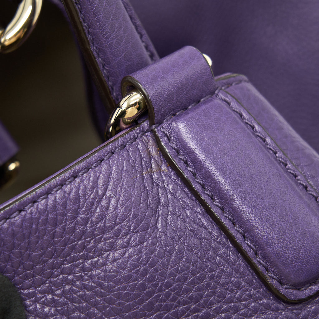 GUCCI PURPLE SHOULDER TOTE BAG