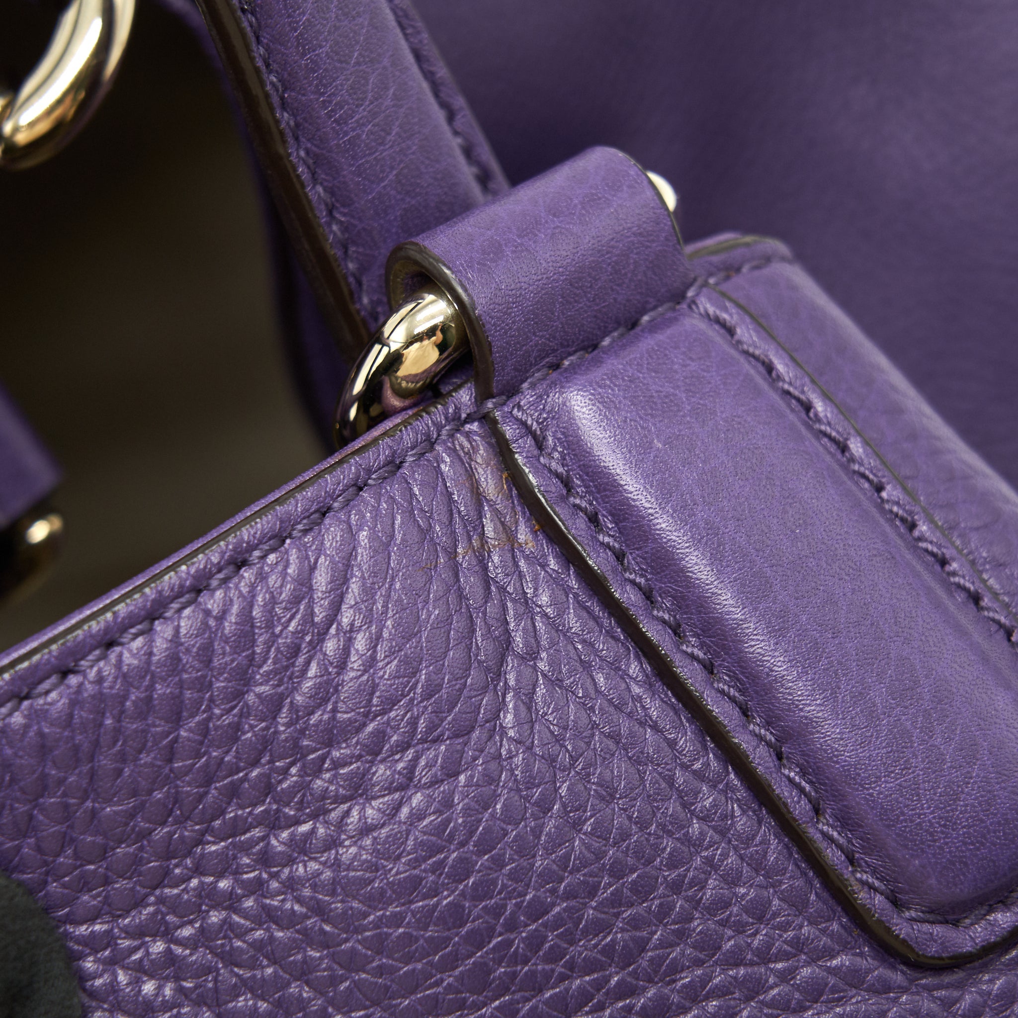 GUCCI PURPLE SHOULDER TOTE BAG