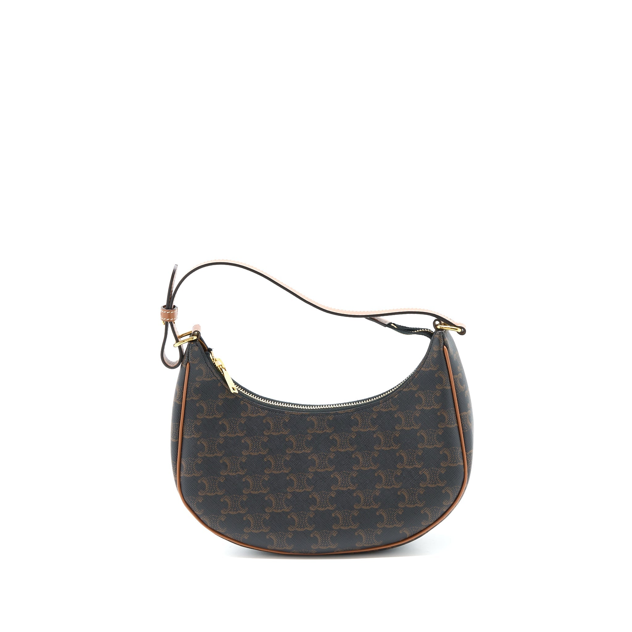 CELINE AVA BAG TRIOPHE CANVAS/CALFSKIN TAN GHW