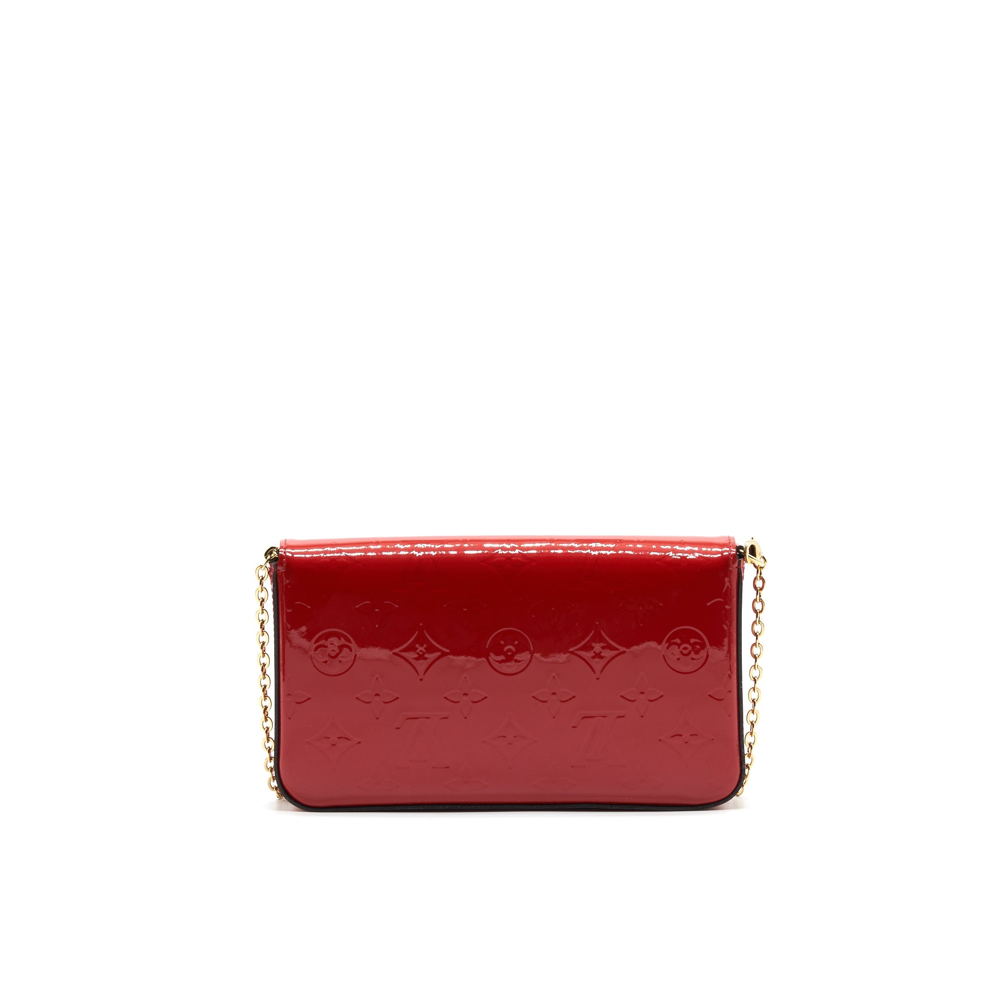 LOUIS VUITTON POCHETTE FELICIE MONOGRAM PATENT LEATHER
